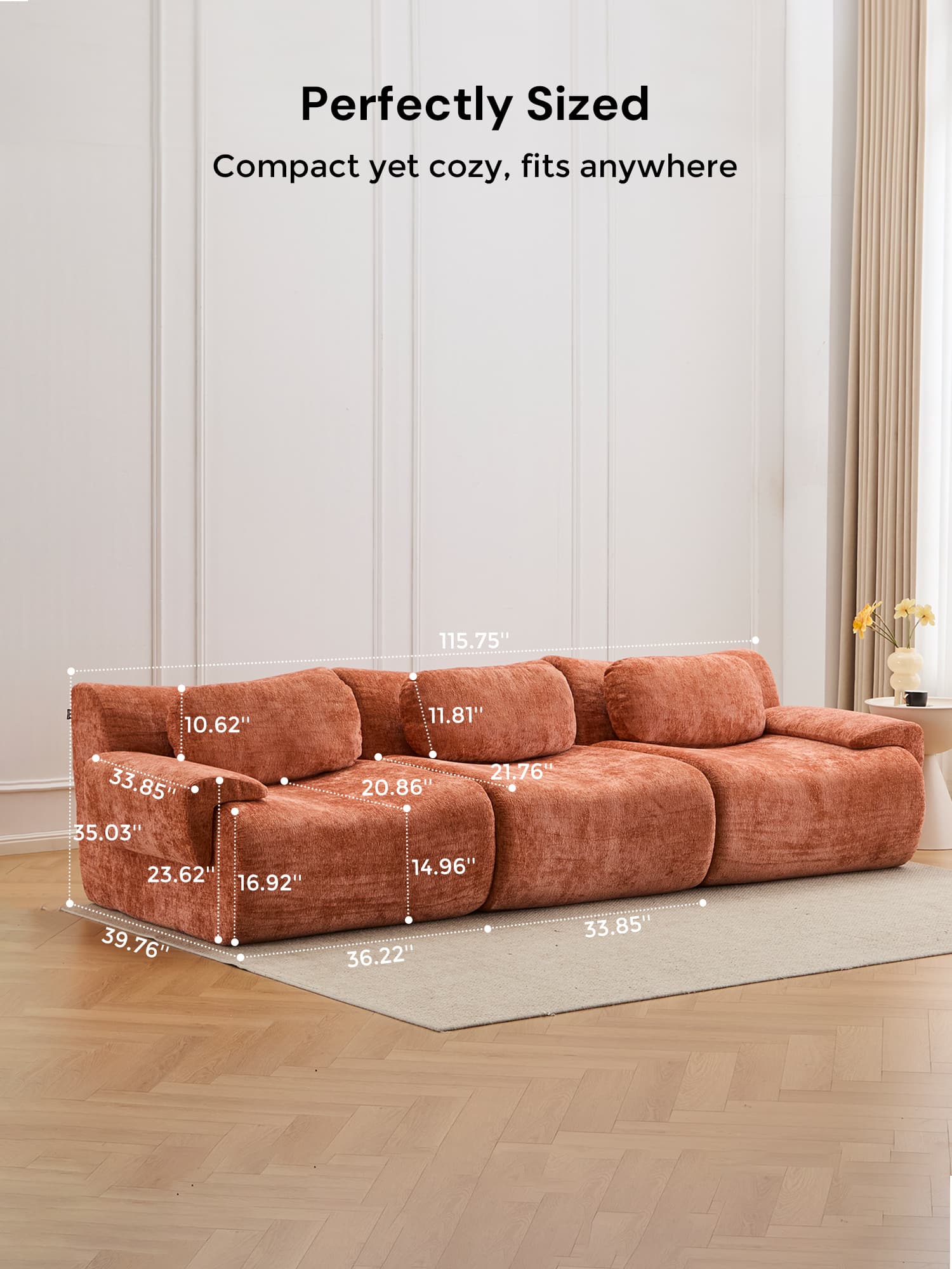 Nephele  Modular Sectional Compressed Sofa - Image 38