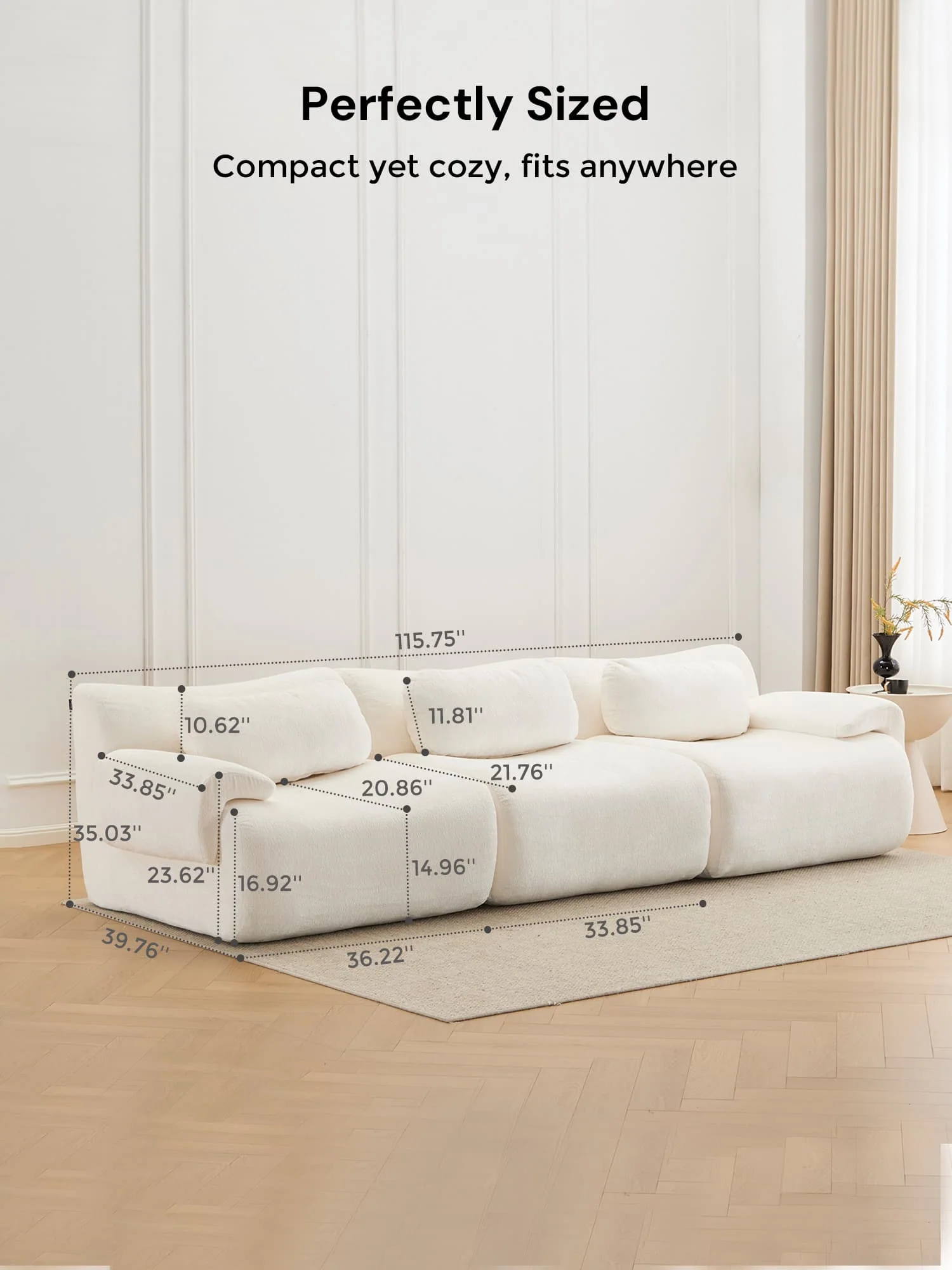 Nephele  Modular Sectional Compressed Sofa - Image 39