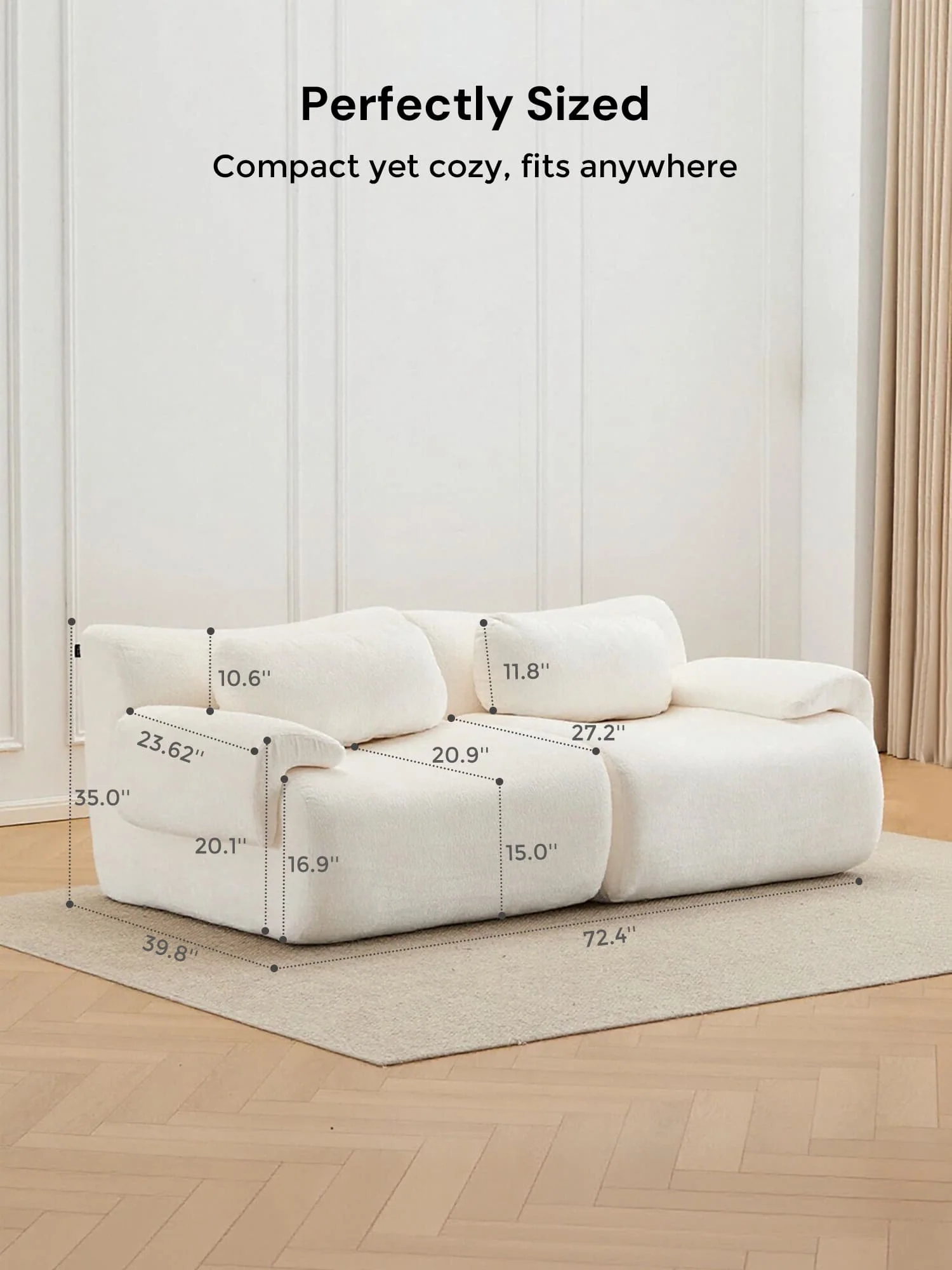 Nephele  Modular Sectional Compressed Sofa - Image 44