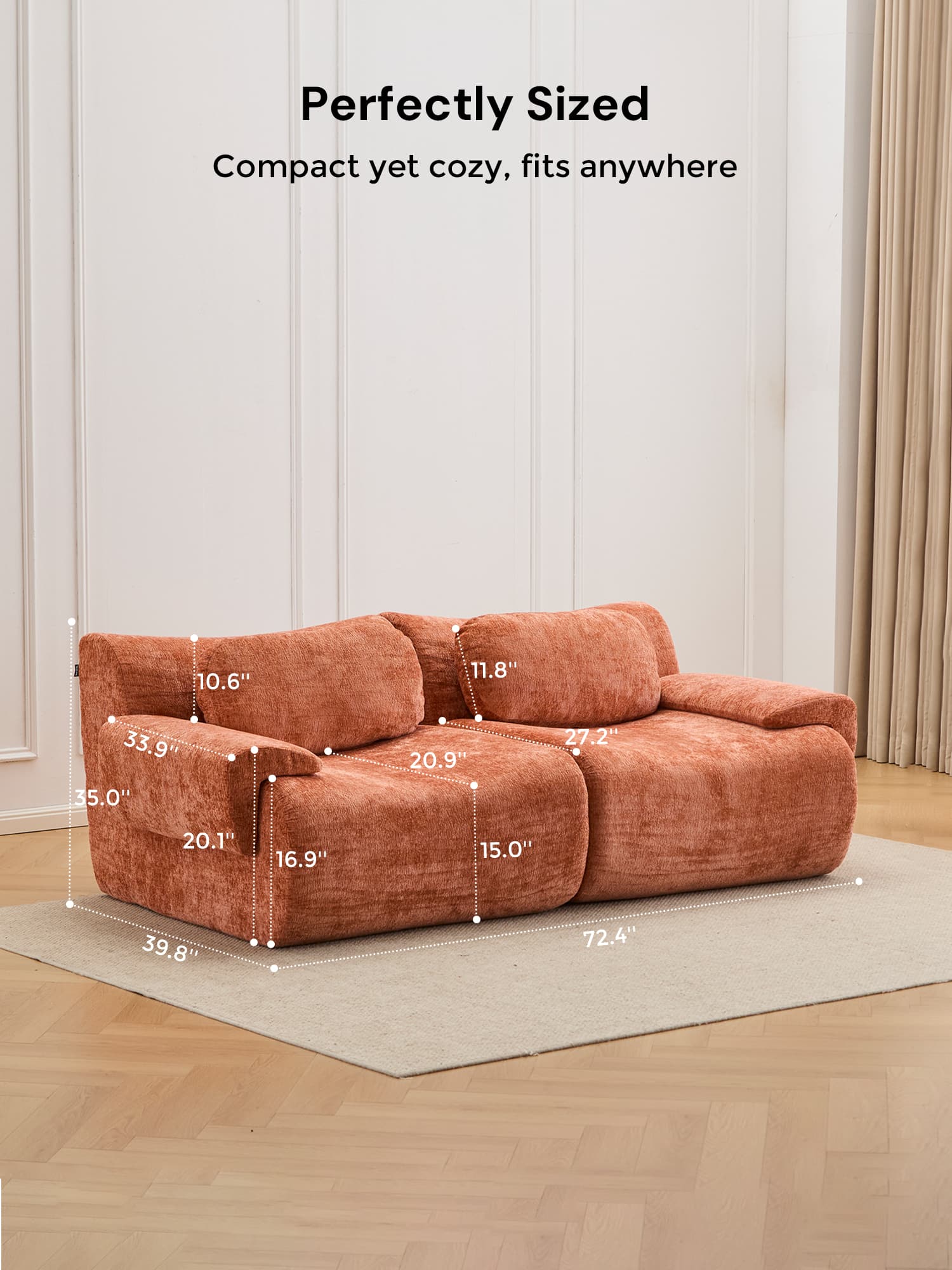 Nephele  Modular Sectional Compressed Sofa - Image 45