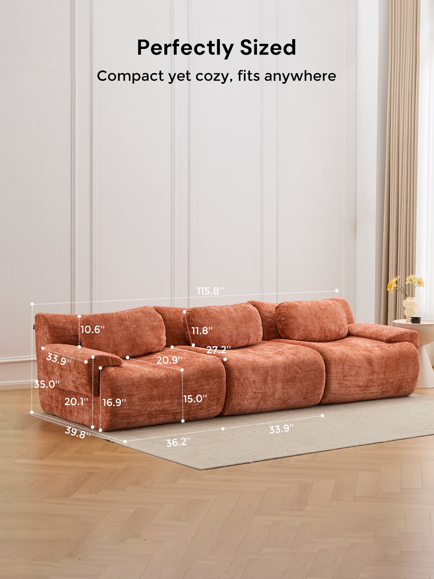 Nephele  Modular Sectional Compressed Sofa - Image 46