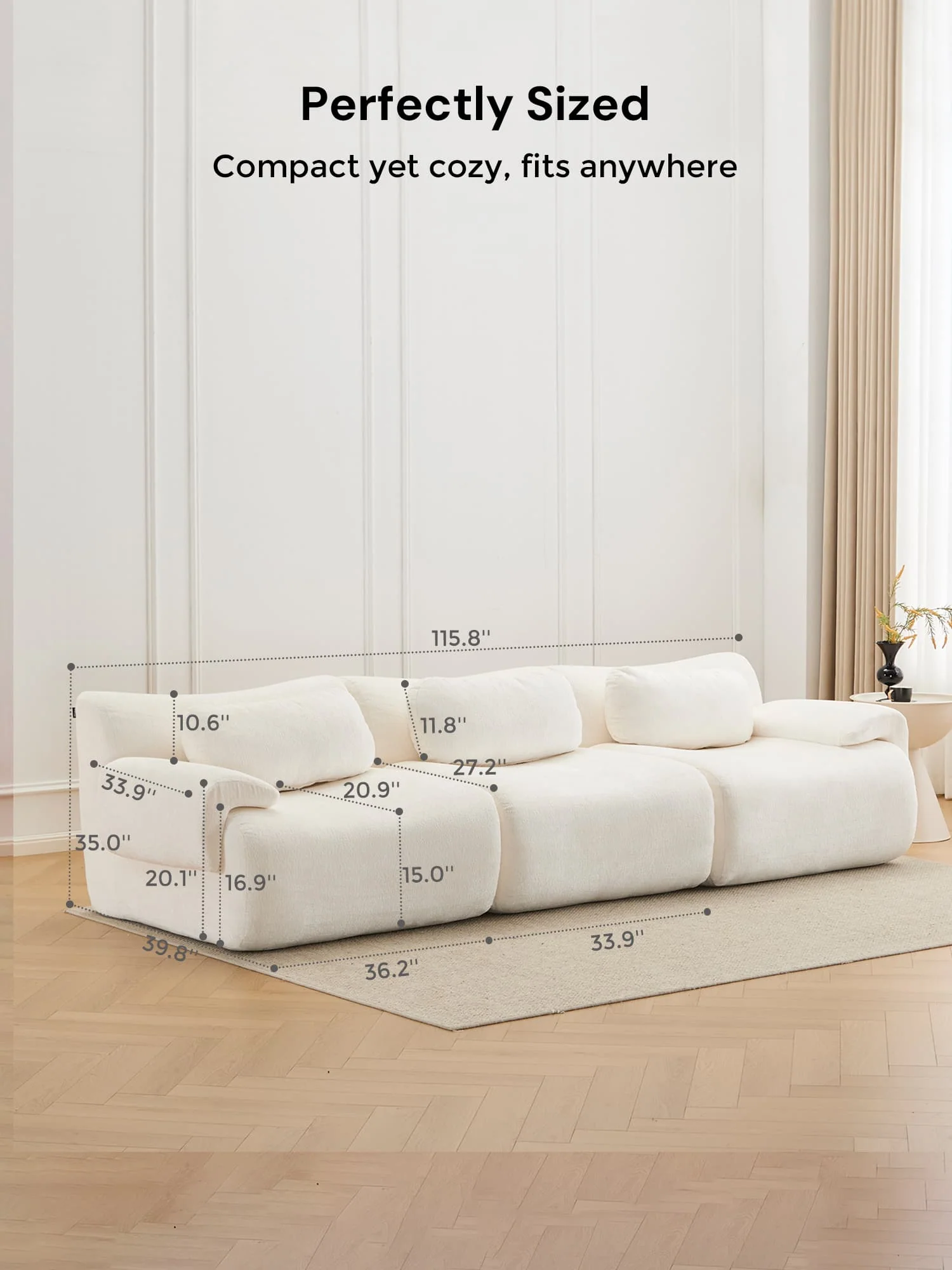 Nephele  Modular Sectional Compressed Sofa - Image 47