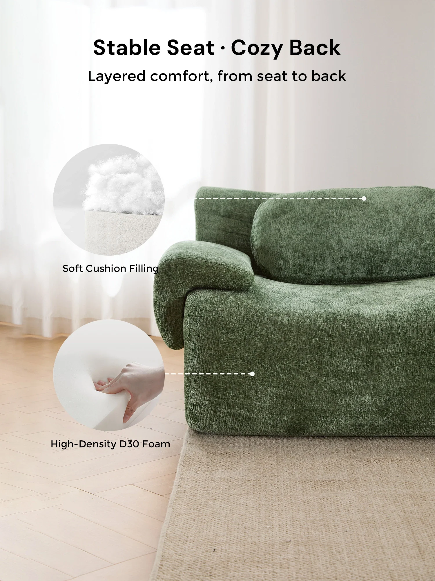 Nephele  Modular Sectional Compressed Sofa - Image 85