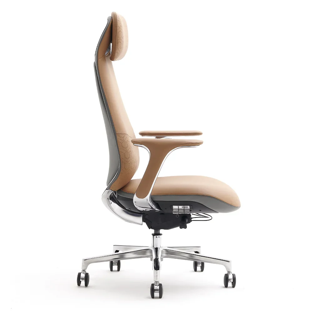 Neta Premium Leather Chair with Headrest - Image 117