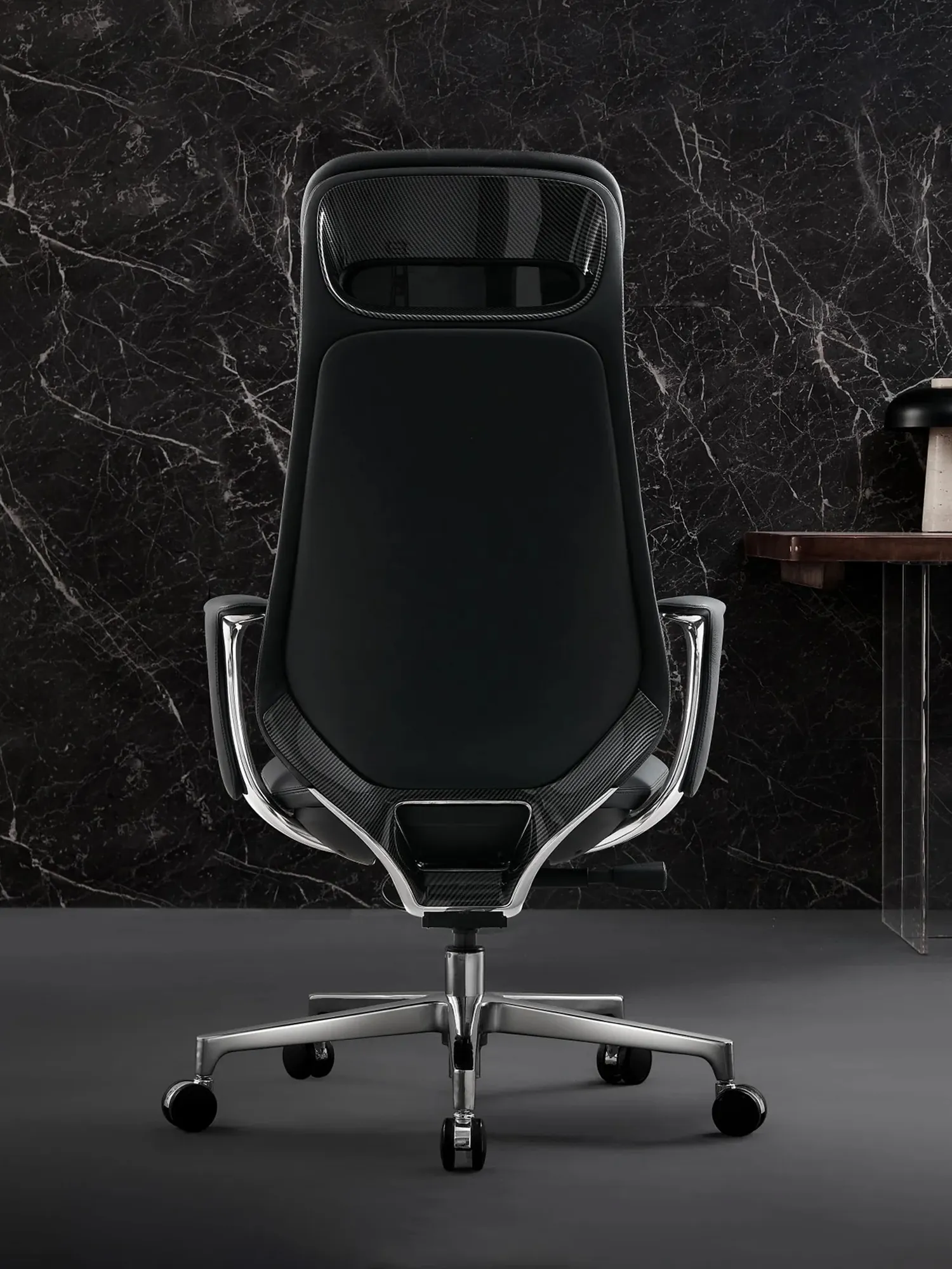 Neta Premium Leather Chair with Headrest - Image 25