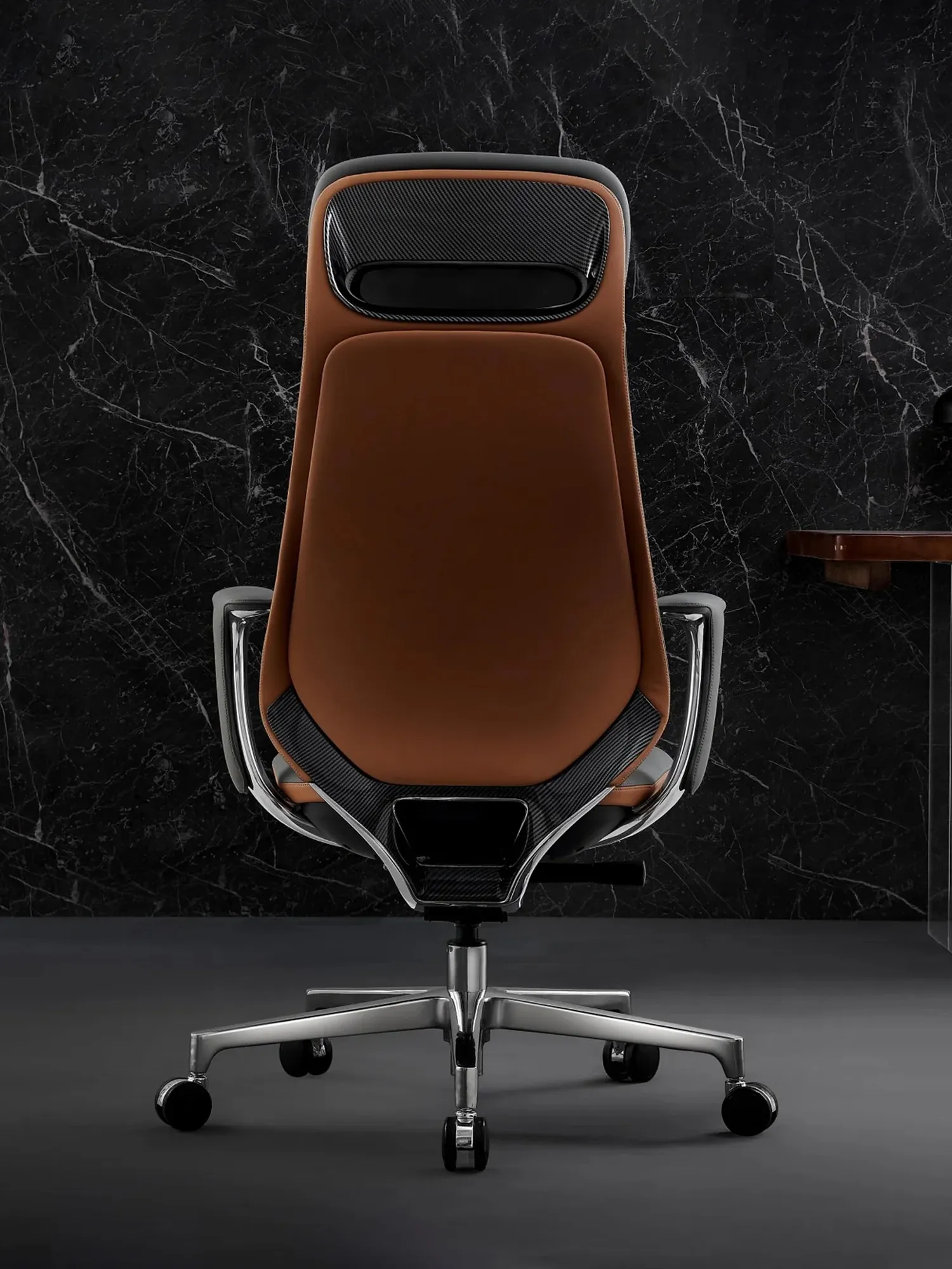 Neta Premium Leather Chair with Headrest - Image 28