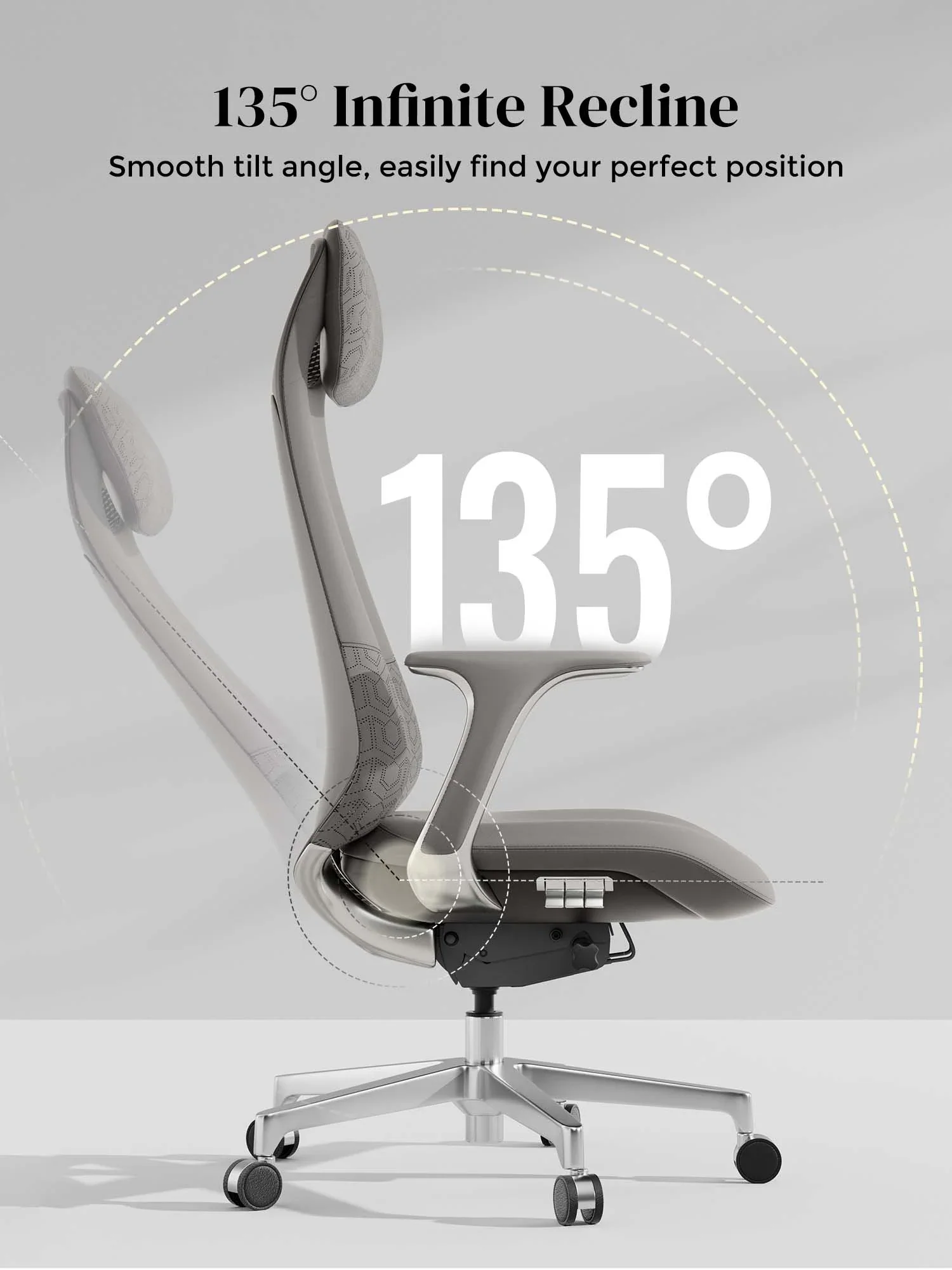 Neta Premium Leather Chair with Headrest - Image 34