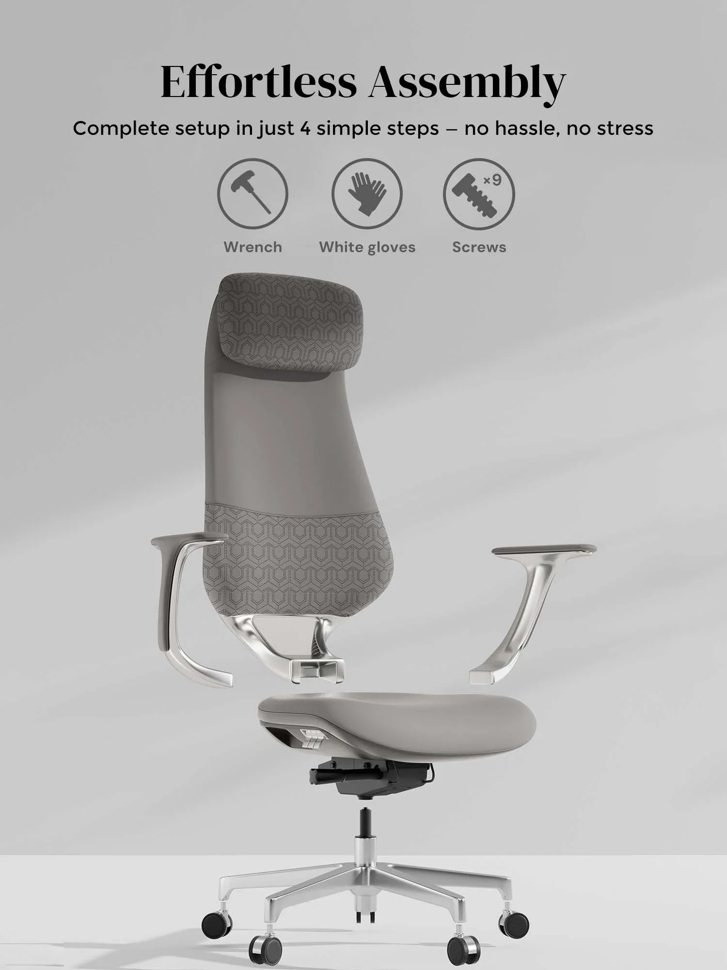 Neta Premium Leather Chair with Headrest - Image 38