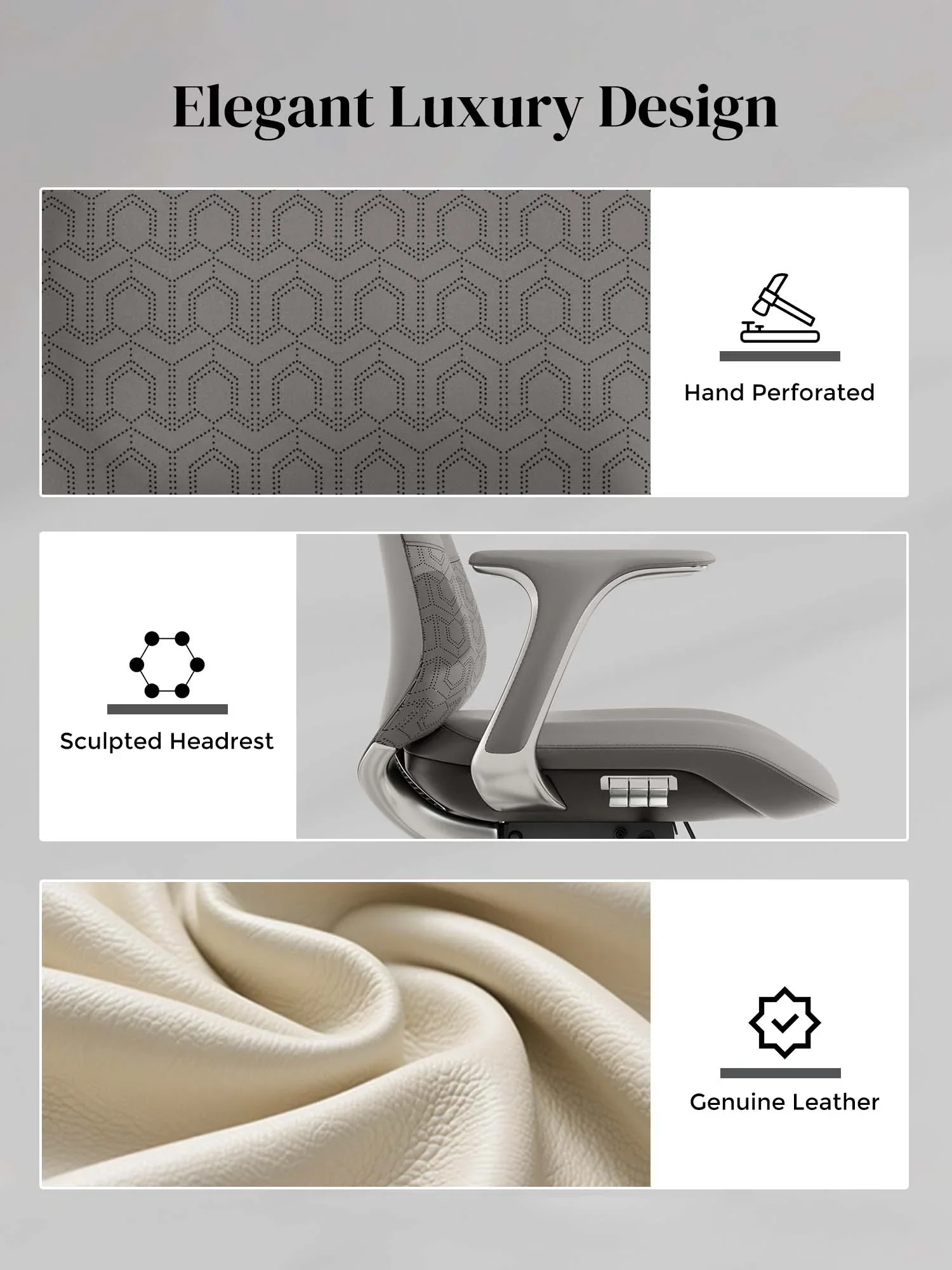 Neta Premium Leather Chair with Headrest - Image 41