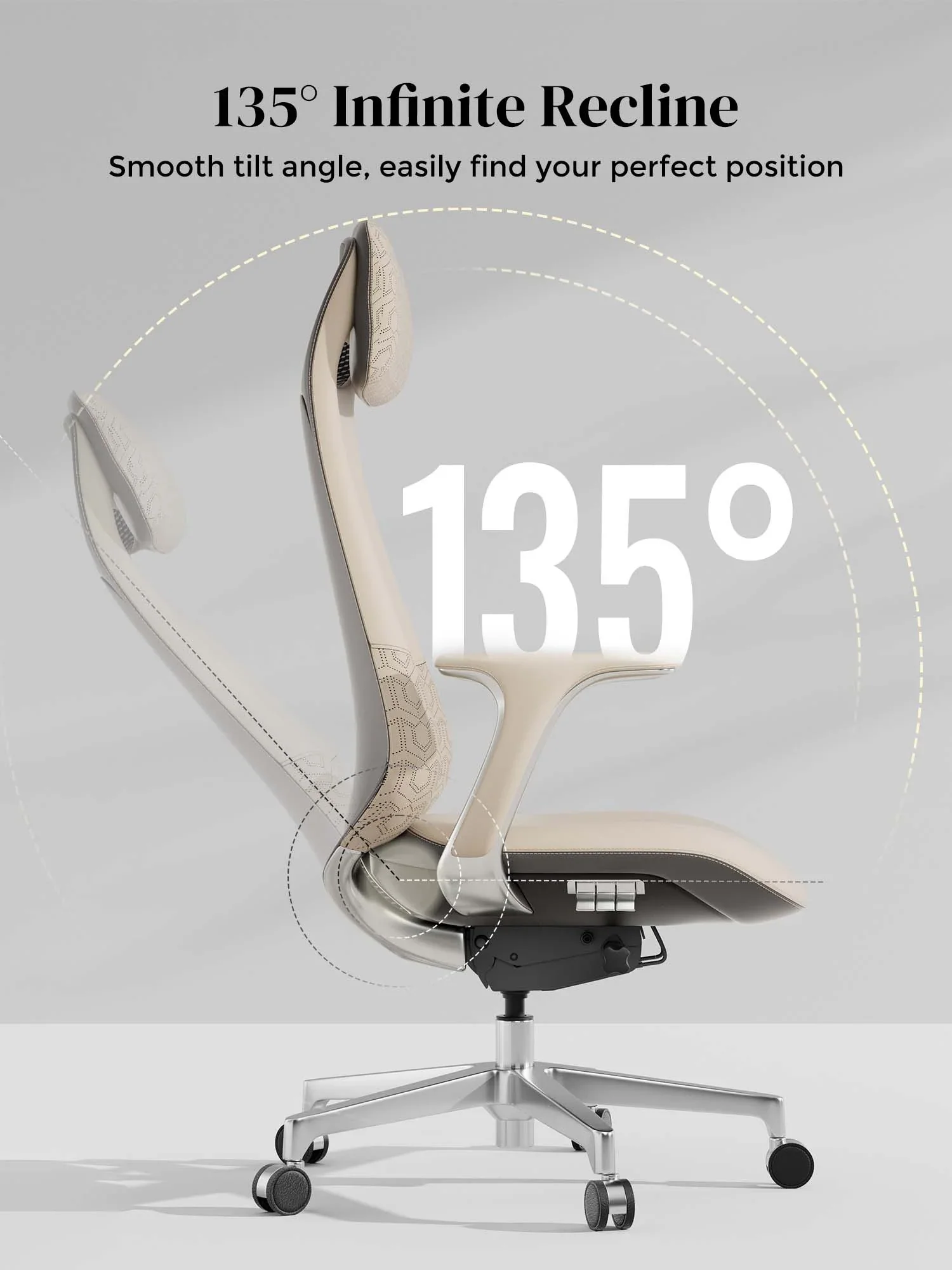 Neta Premium Leather Chair with Headrest - Image 45