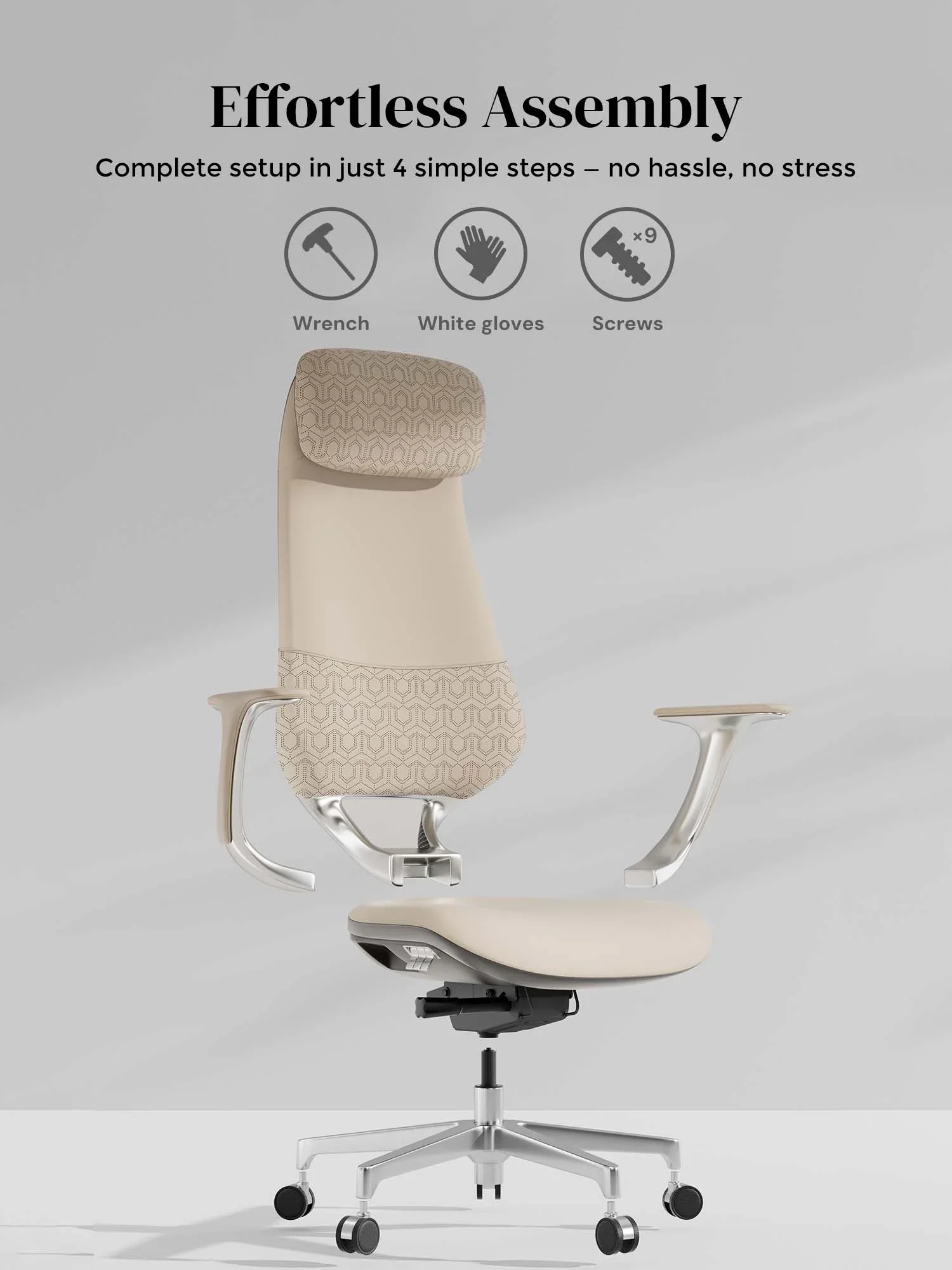 Neta Premium Leather Chair with Headrest - Image 48