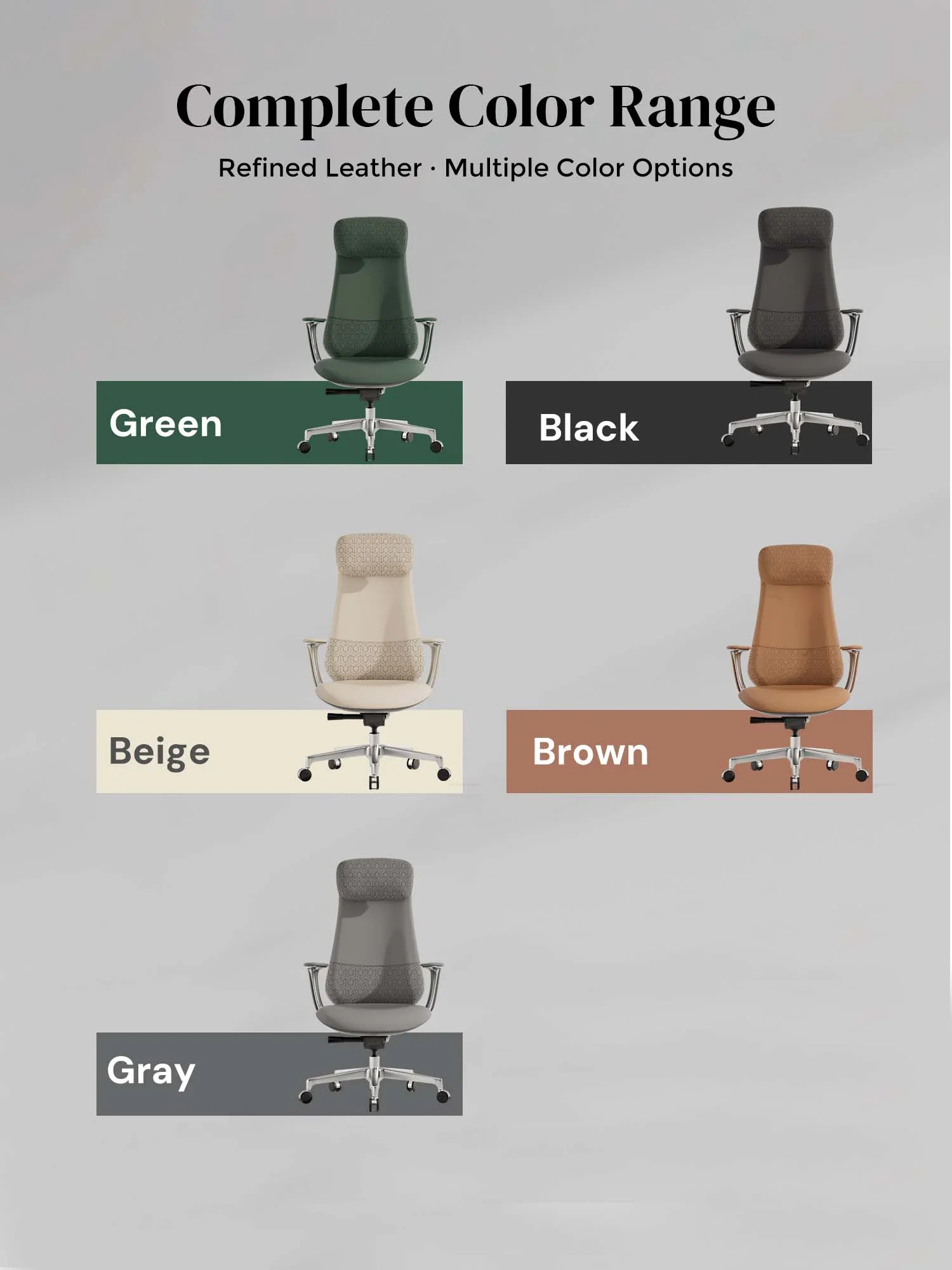 Neta Premium Leather Chair with Headrest - Image 50