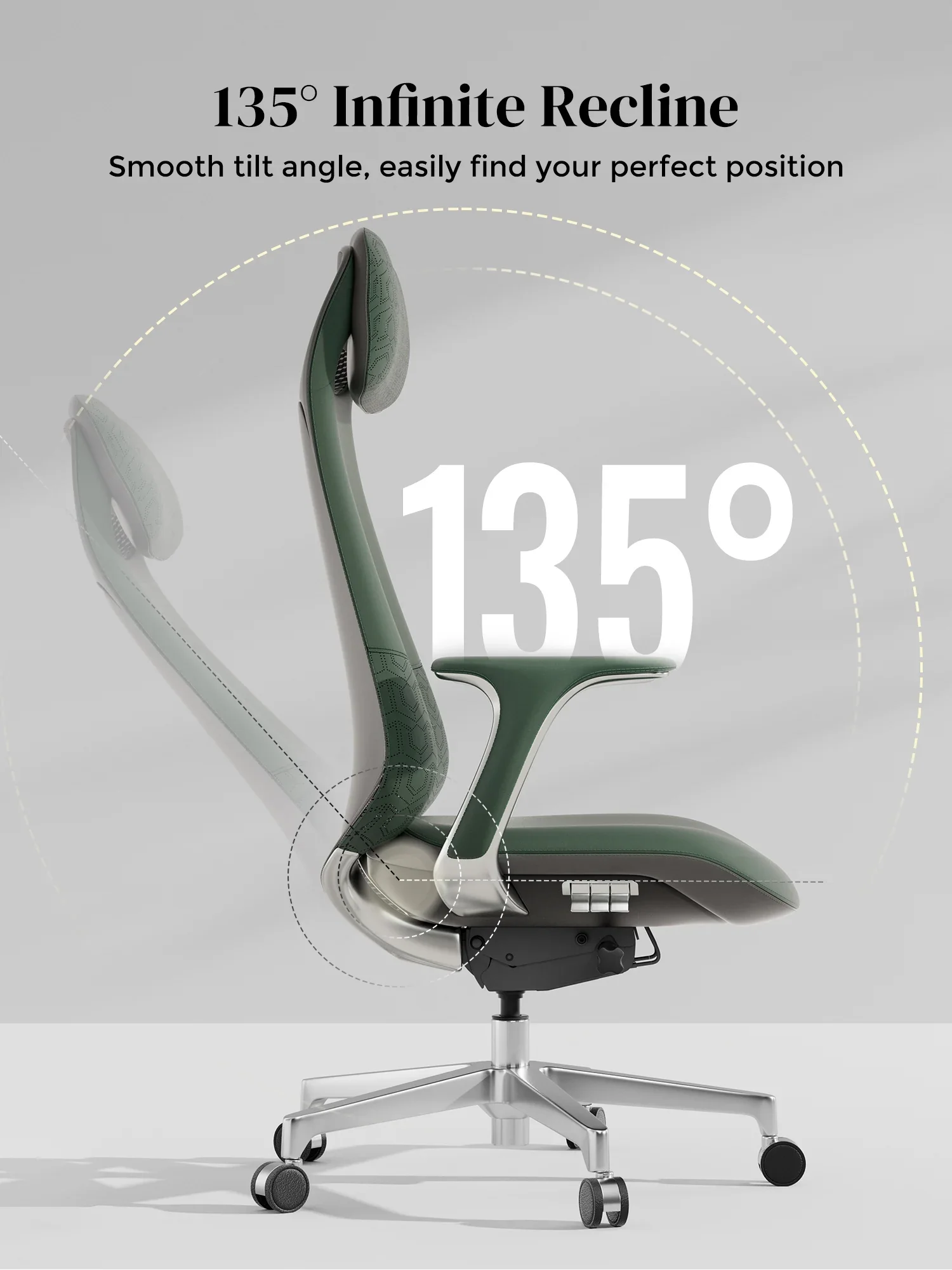 Neta Premium Leather Chair with Headrest - Image 59