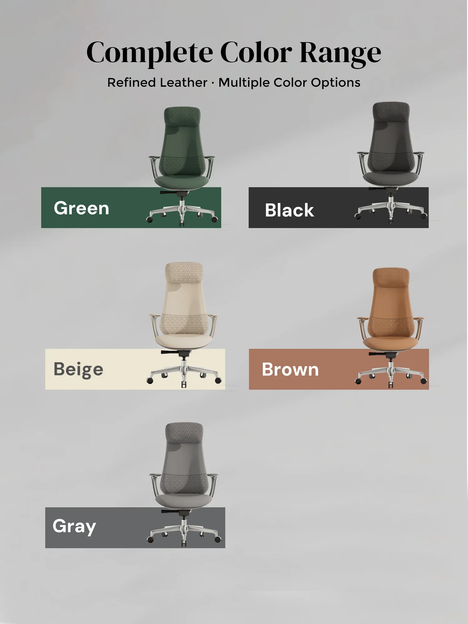 Neta Premium Leather Chair with Headrest - Image 62