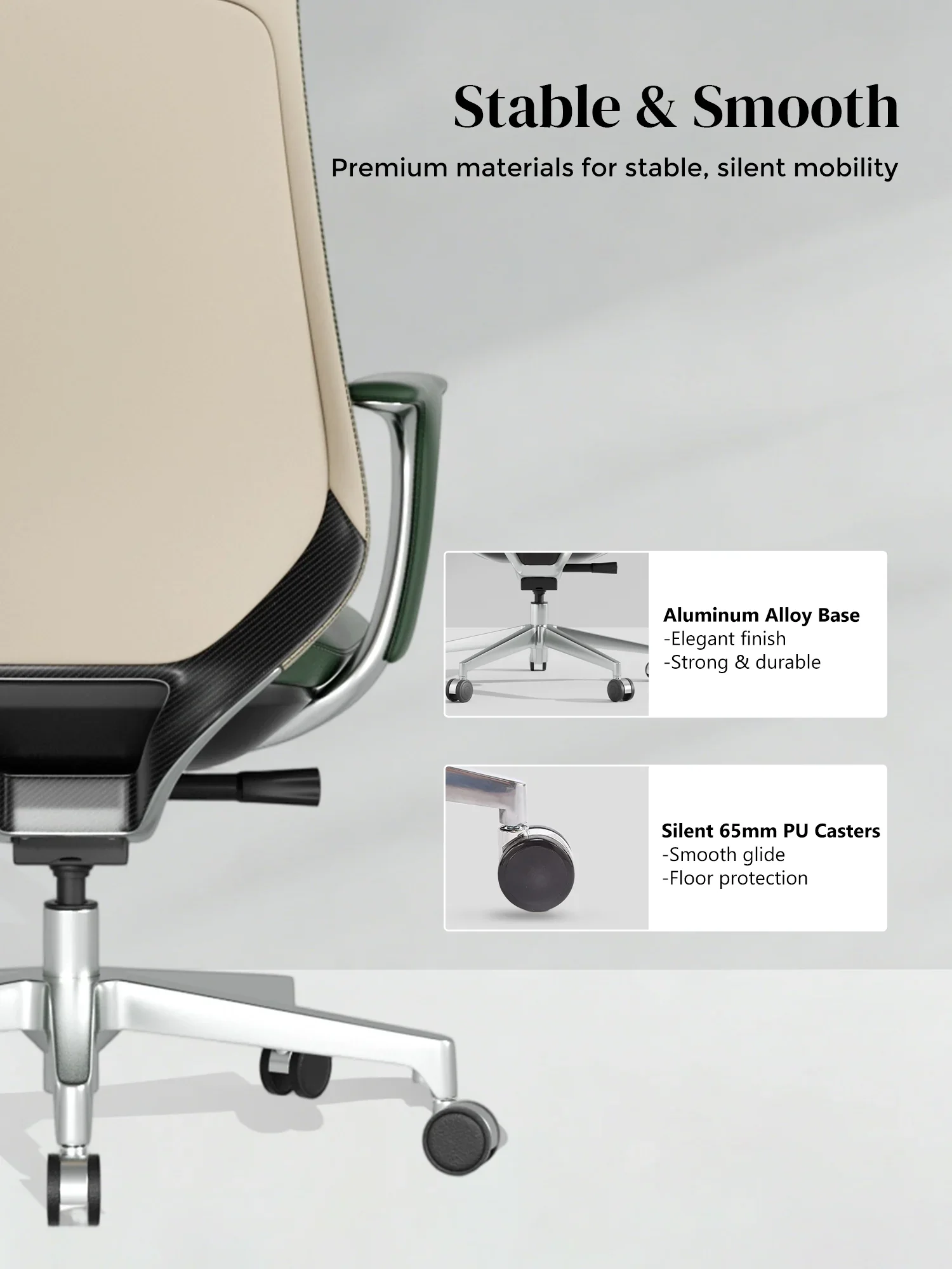 Neta Premium Leather Chair with Headrest - Image 63