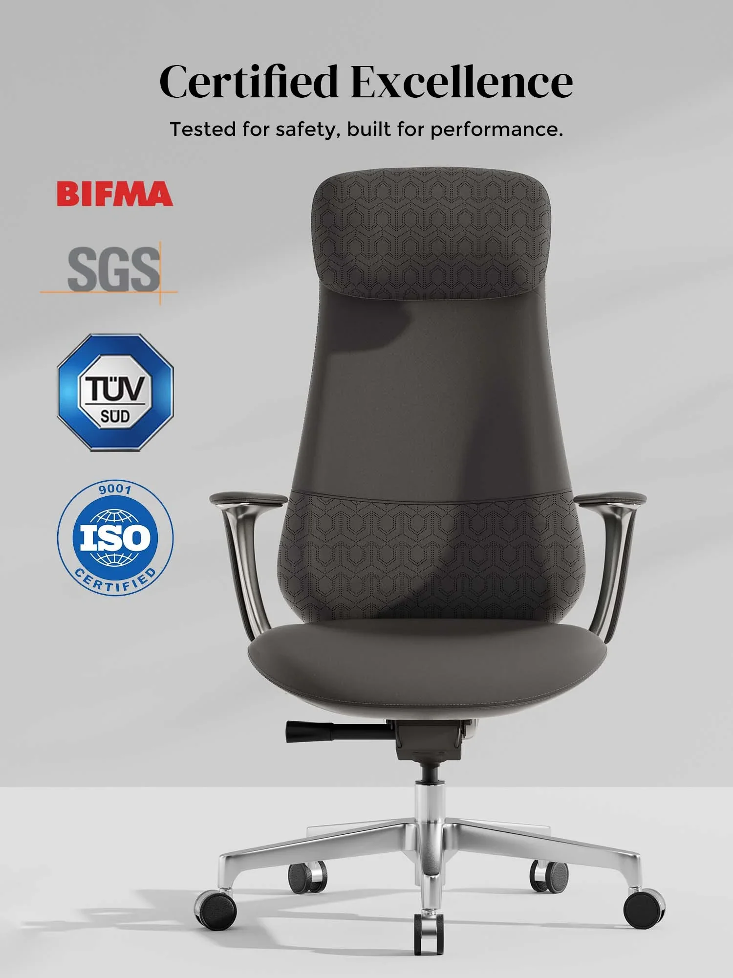 Neta Premium Leather Chair with Headrest - Image 67