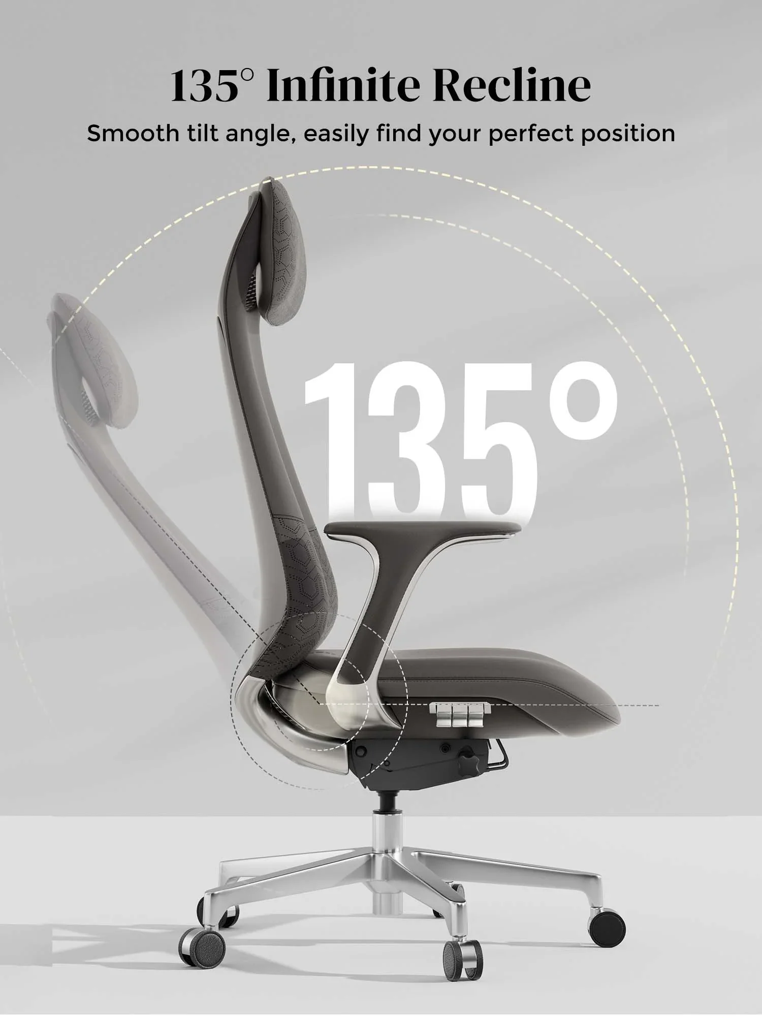 Neta Premium Leather Chair with Headrest - Image 68