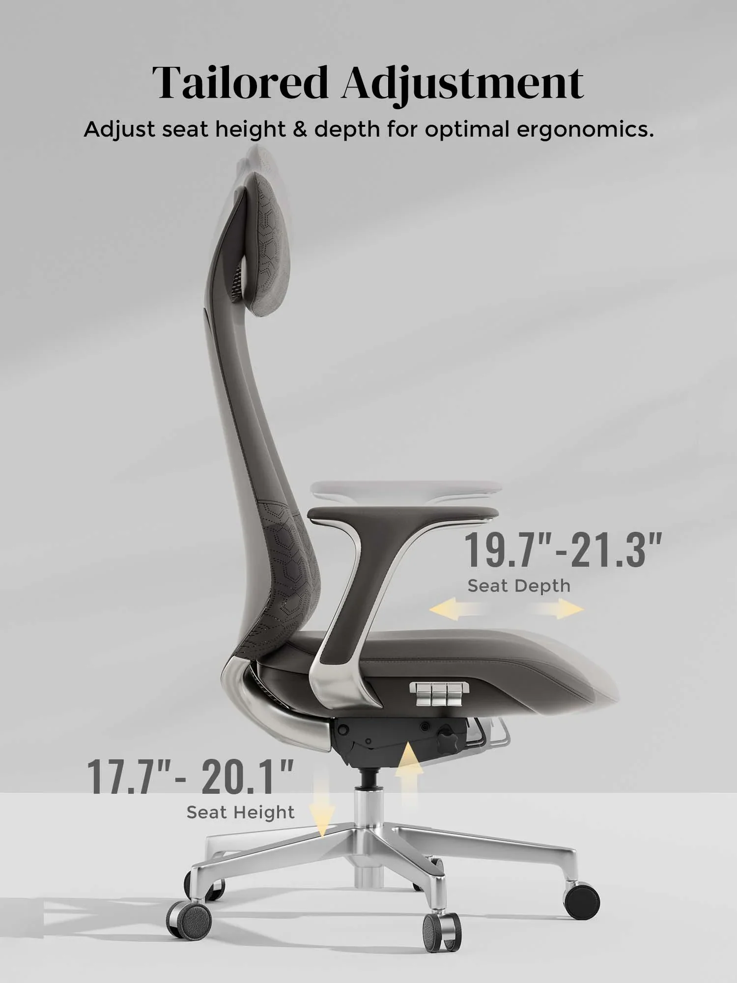 Neta Premium Leather Chair with Headrest - Image 69