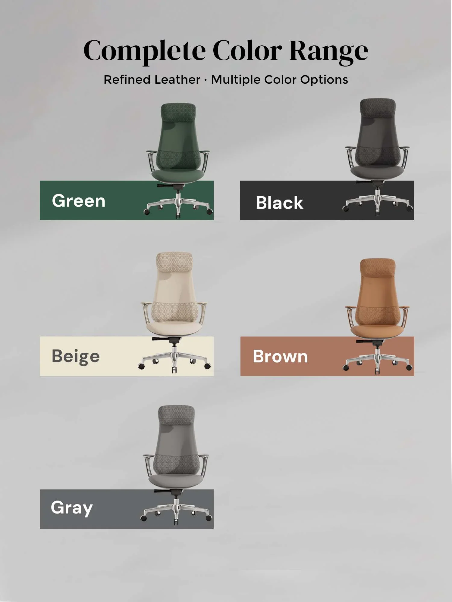 Neta Premium Leather Chair with Headrest - Image 79