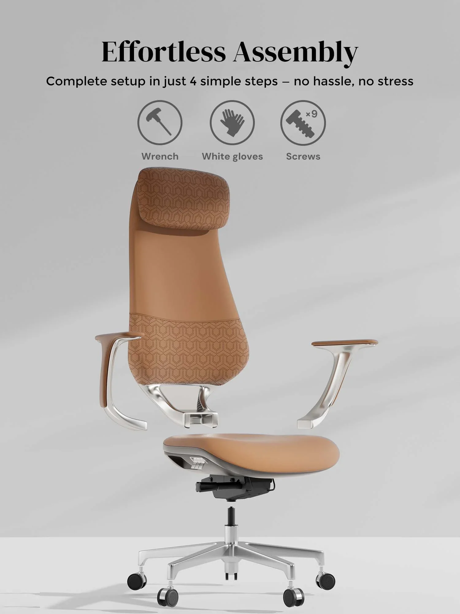 Neta Premium Leather Chair with Headrest - Image 80