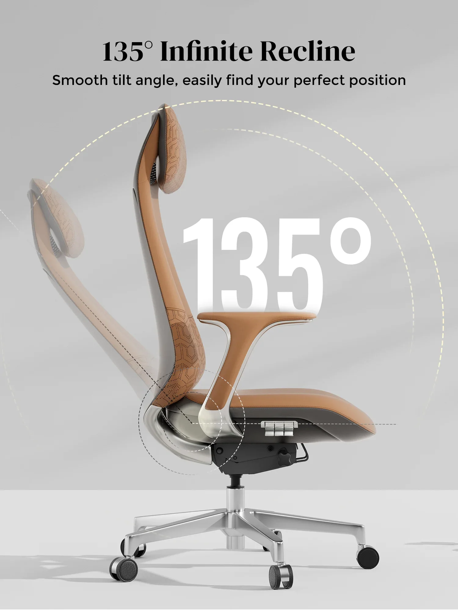 Neta Premium Leather Chair with Headrest - Image 81