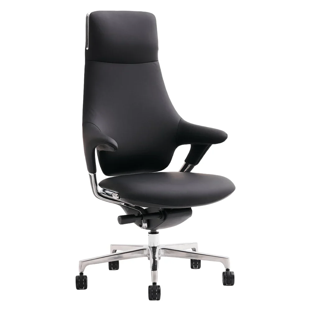 Nigel Premium Leather Chair with Soft Seating Feel - Image 11