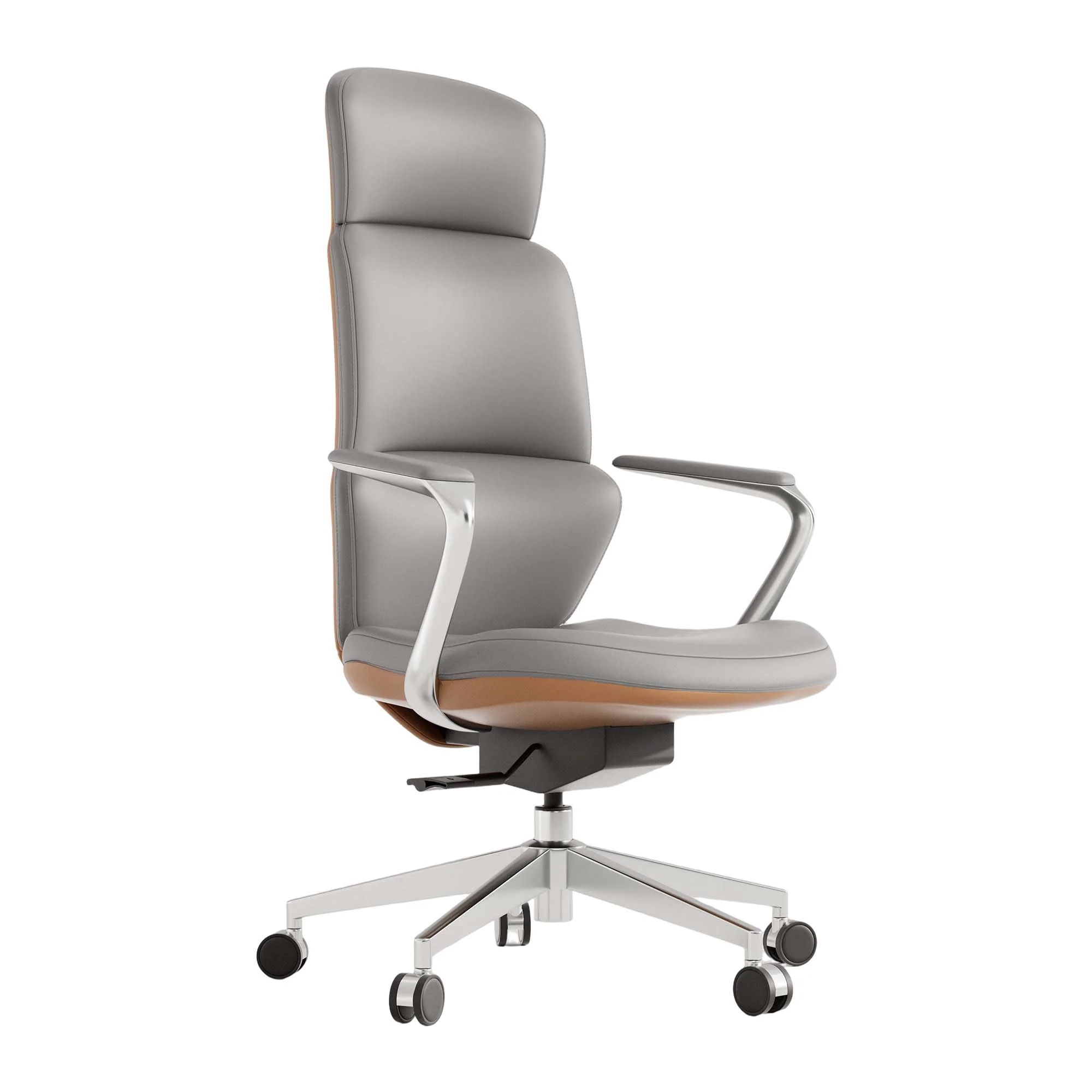 Nolan Leather Chair with Classic Design - Image 69