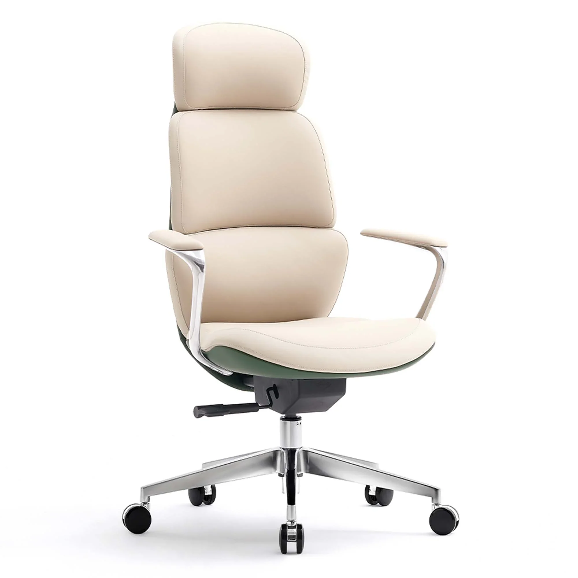 Nolan Leather Chair with Classic Design - Image 82