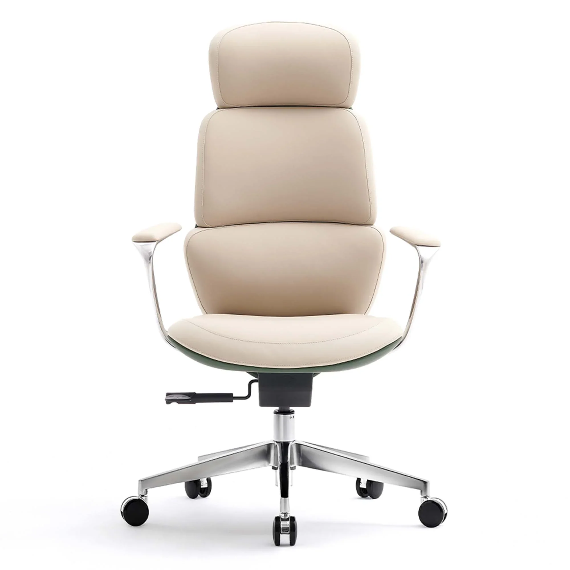 Nolan Leather Chair with Classic Design - Image 83