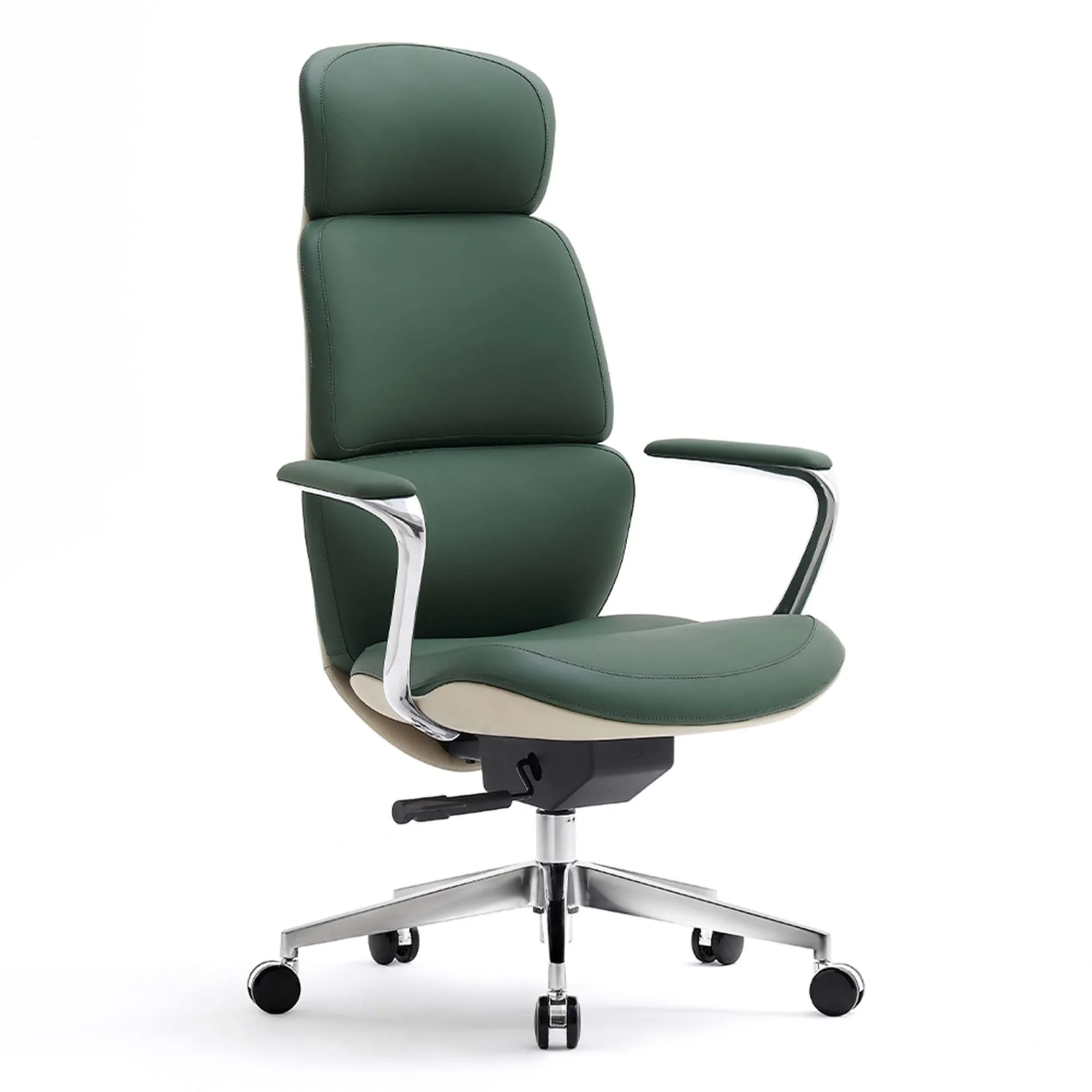 Nolan Leather Chair with Classic Design - Image 90