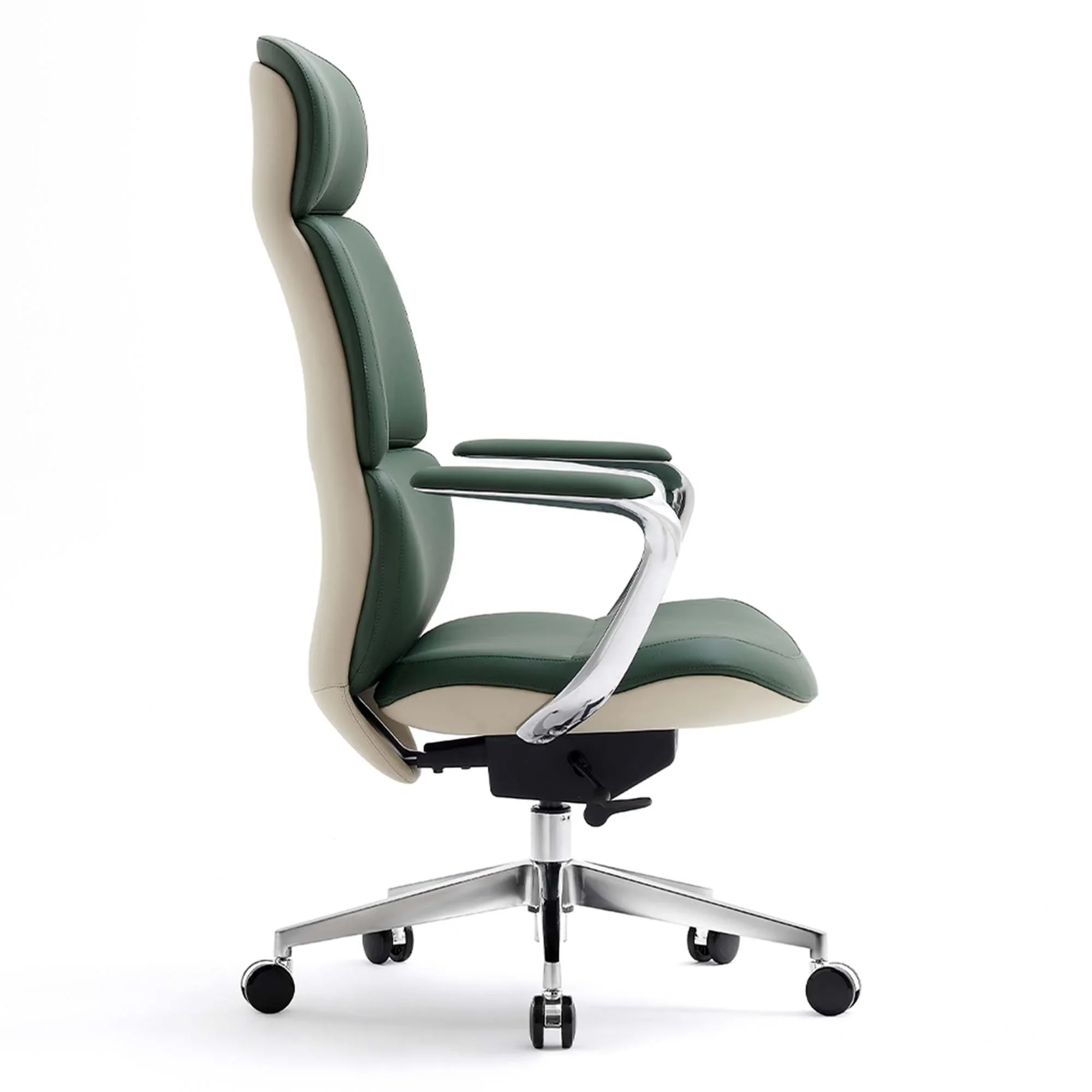 Nolan Leather Chair with Classic Design - Image 92