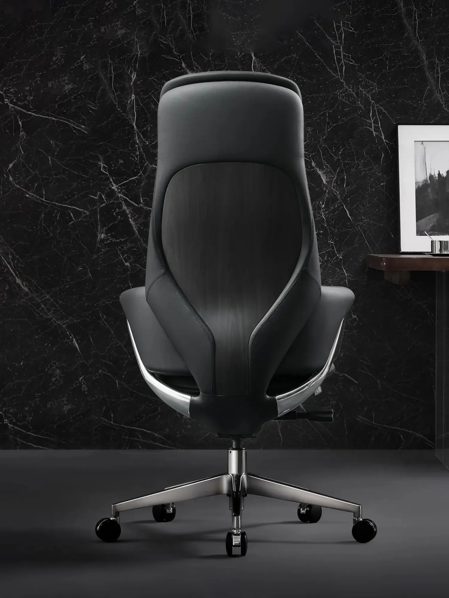 Norris Premium Leather Chair with Lumbar Support - Image 17