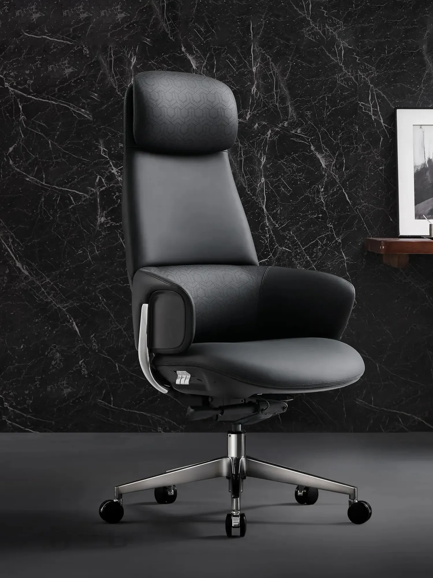 Norris Premium Leather Chair with Lumbar Support - Image 18