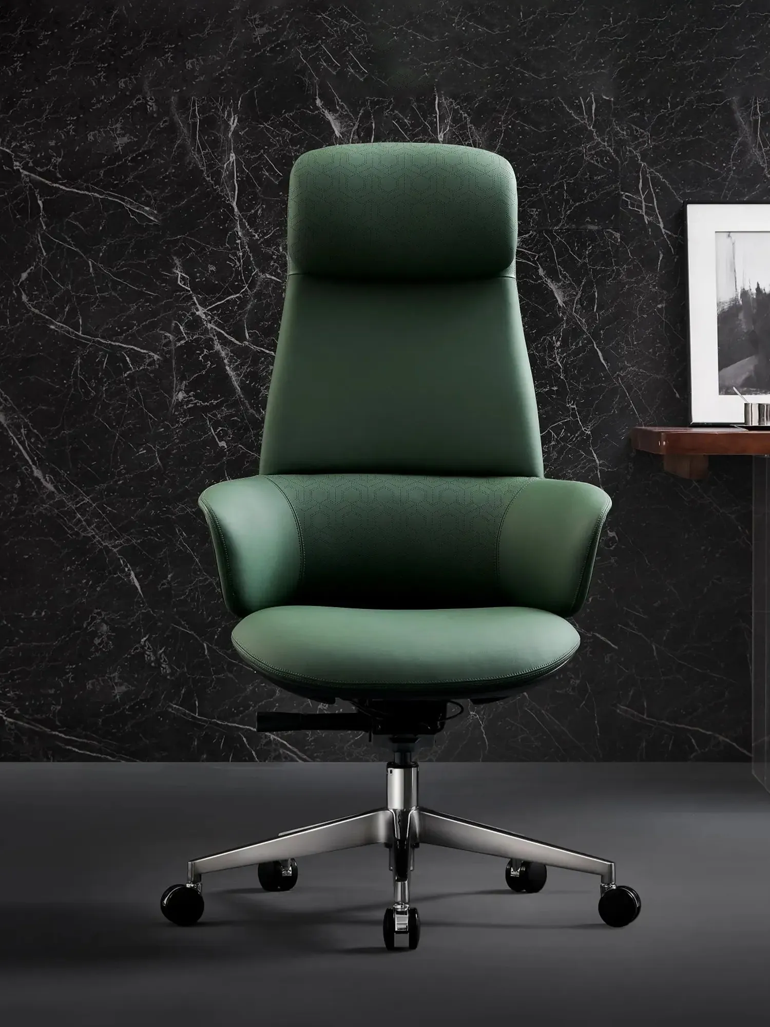 Norris Premium Leather Chair with Lumbar Support - Image 24