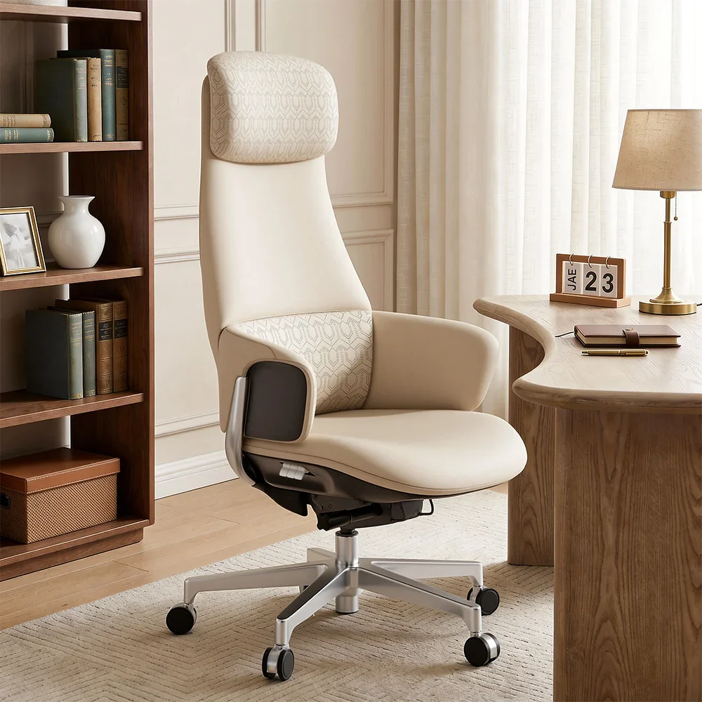 Norris Premium Leather Chair with Lumbar Support - Image 86