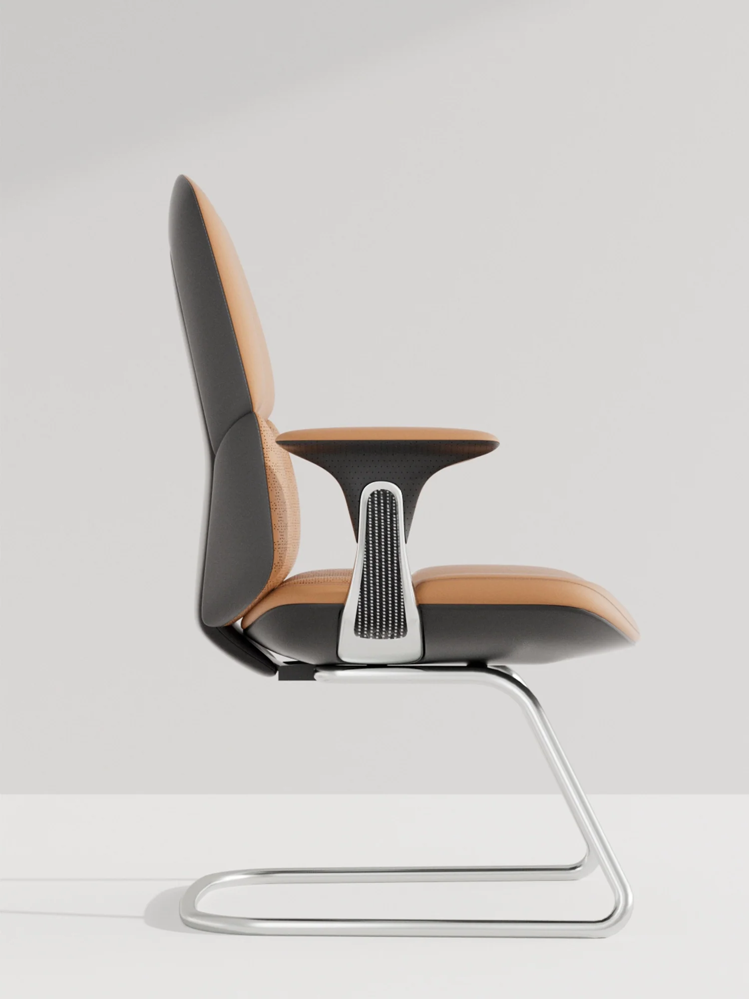 Nyla Cantilever Leather Chair with Easy Adjustment - Image 12