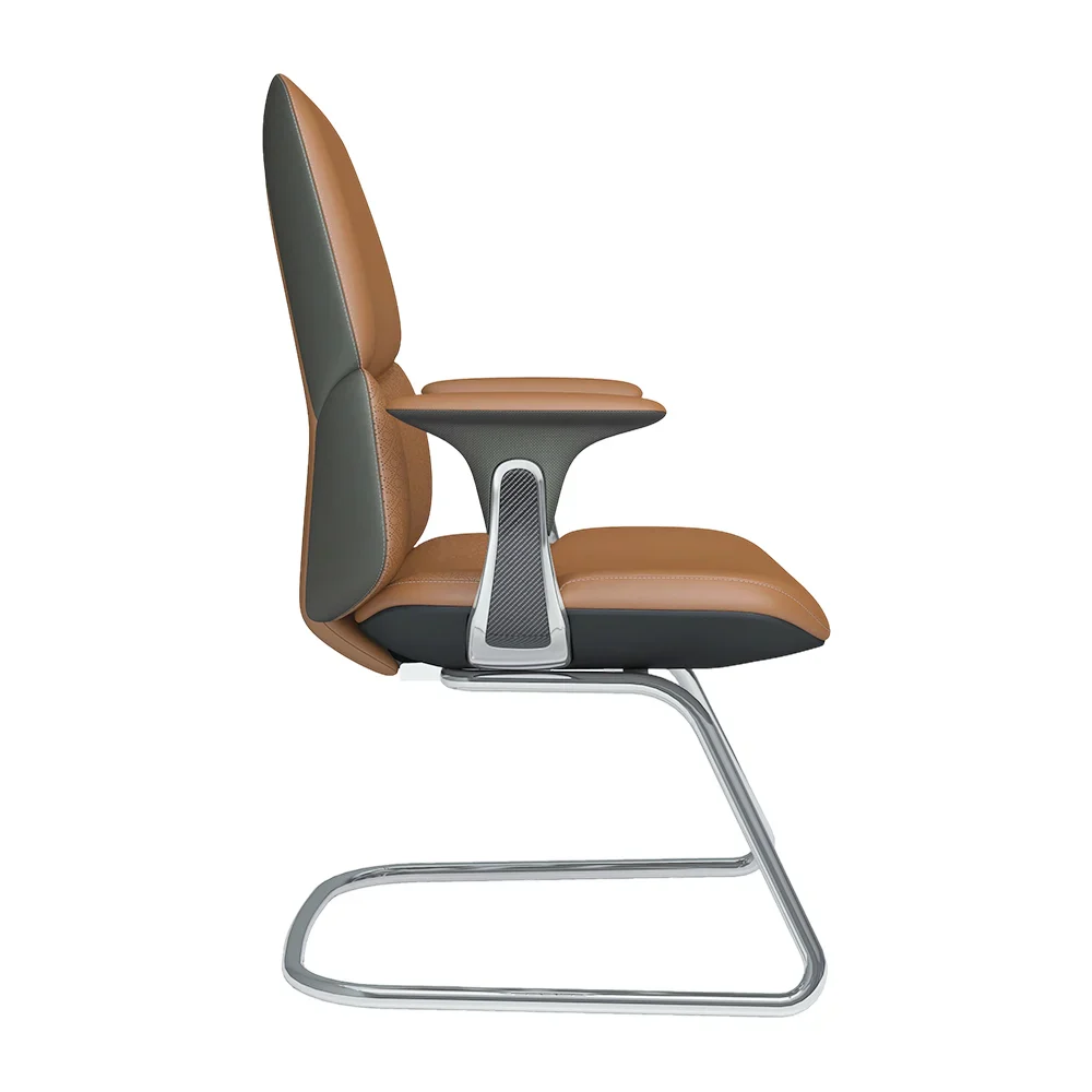 Nyla Cantilever Leather Chair with Easy Adjustment - Image 21