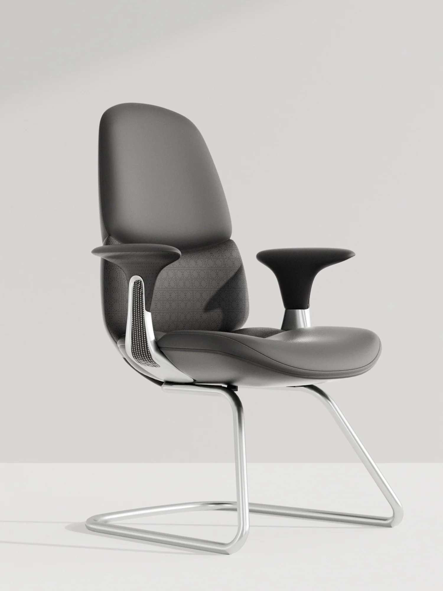 Nyla Cantilever Leather Chair with Easy Adjustment - Image 3