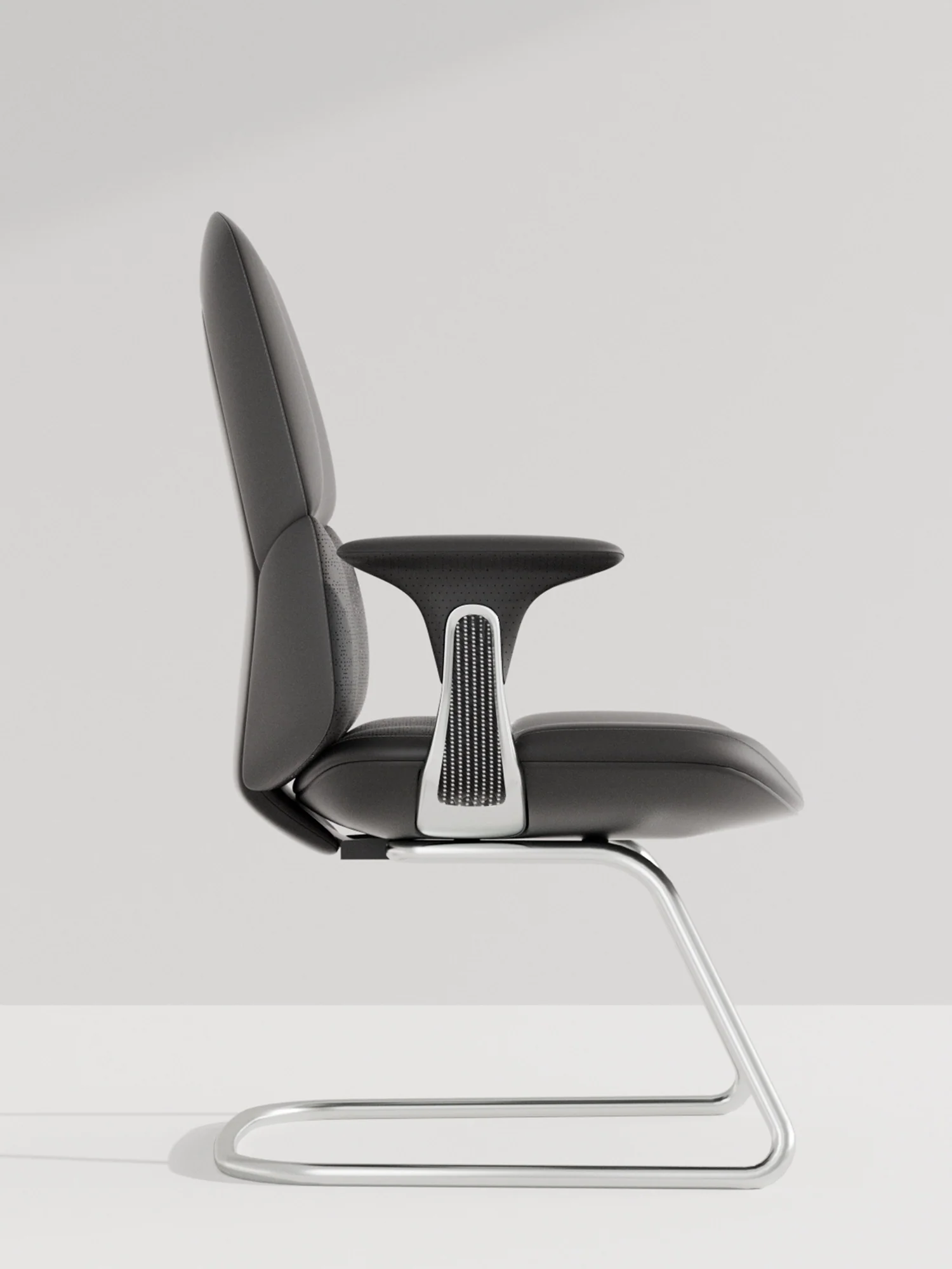 Nyla Cantilever Leather Chair with Easy Adjustment - Image 5