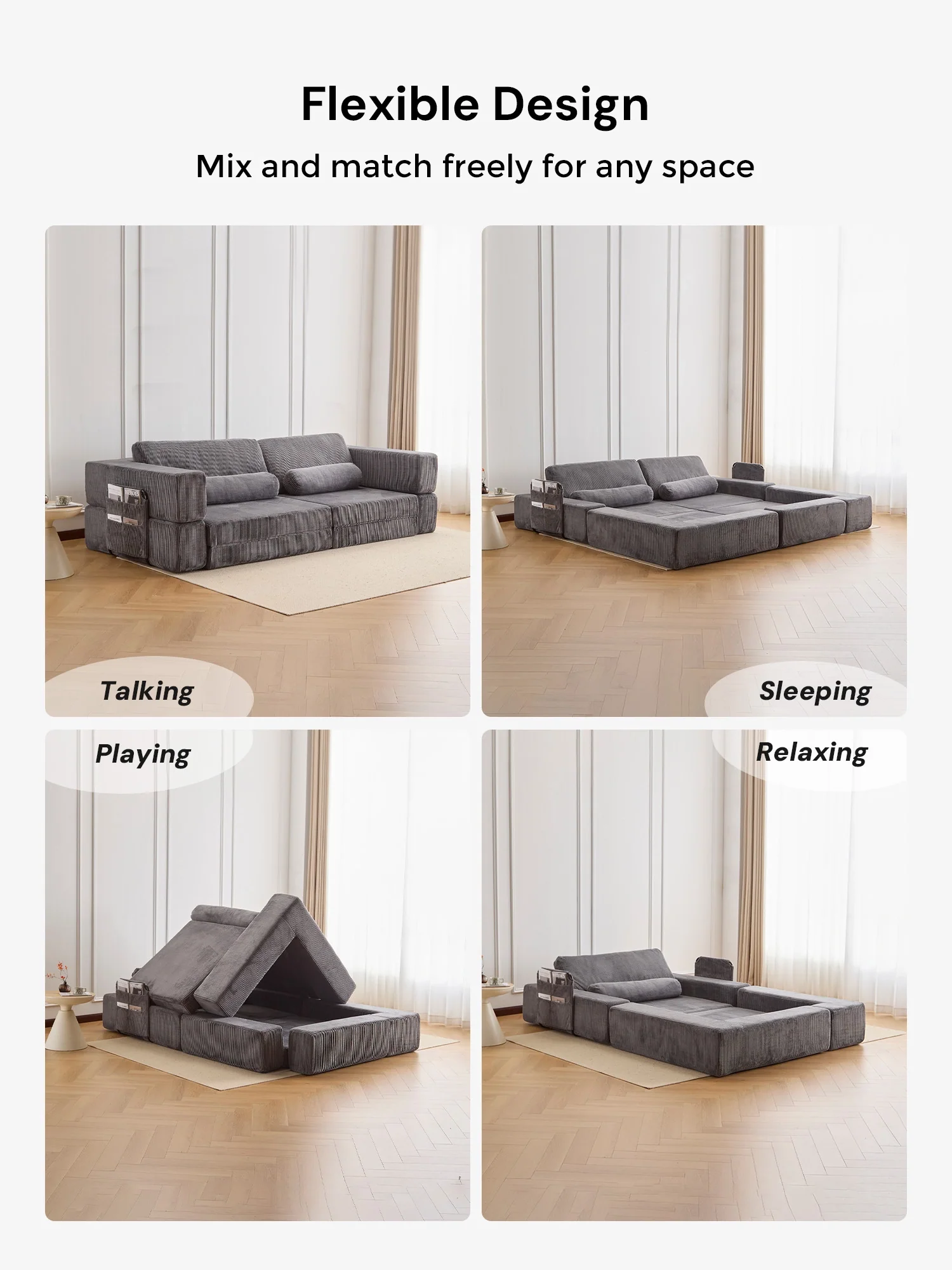 Proteus Playground Compressed Modular Sofa - Image 28