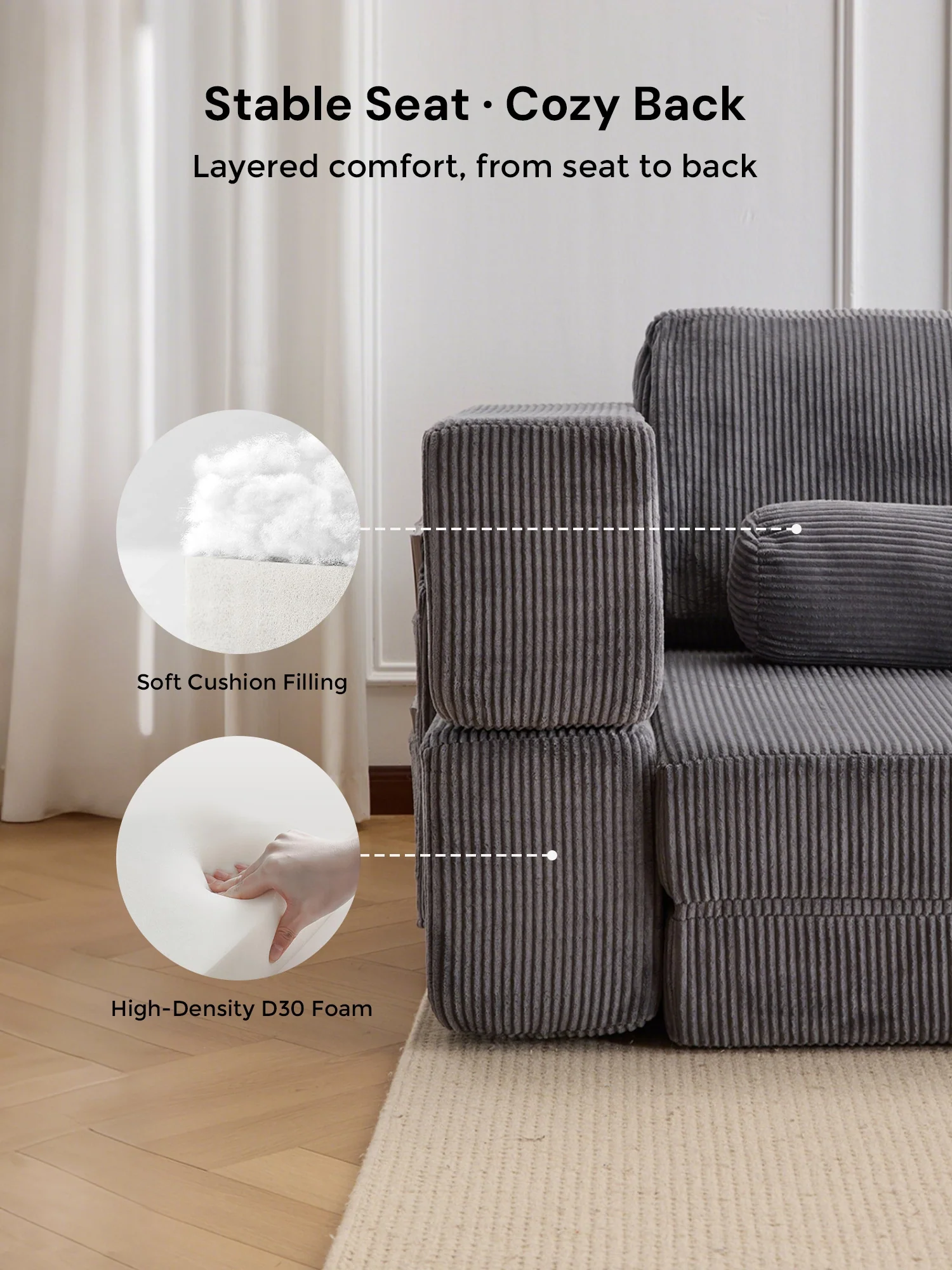 Proteus Playground Compressed Modular Sofa - Image 29