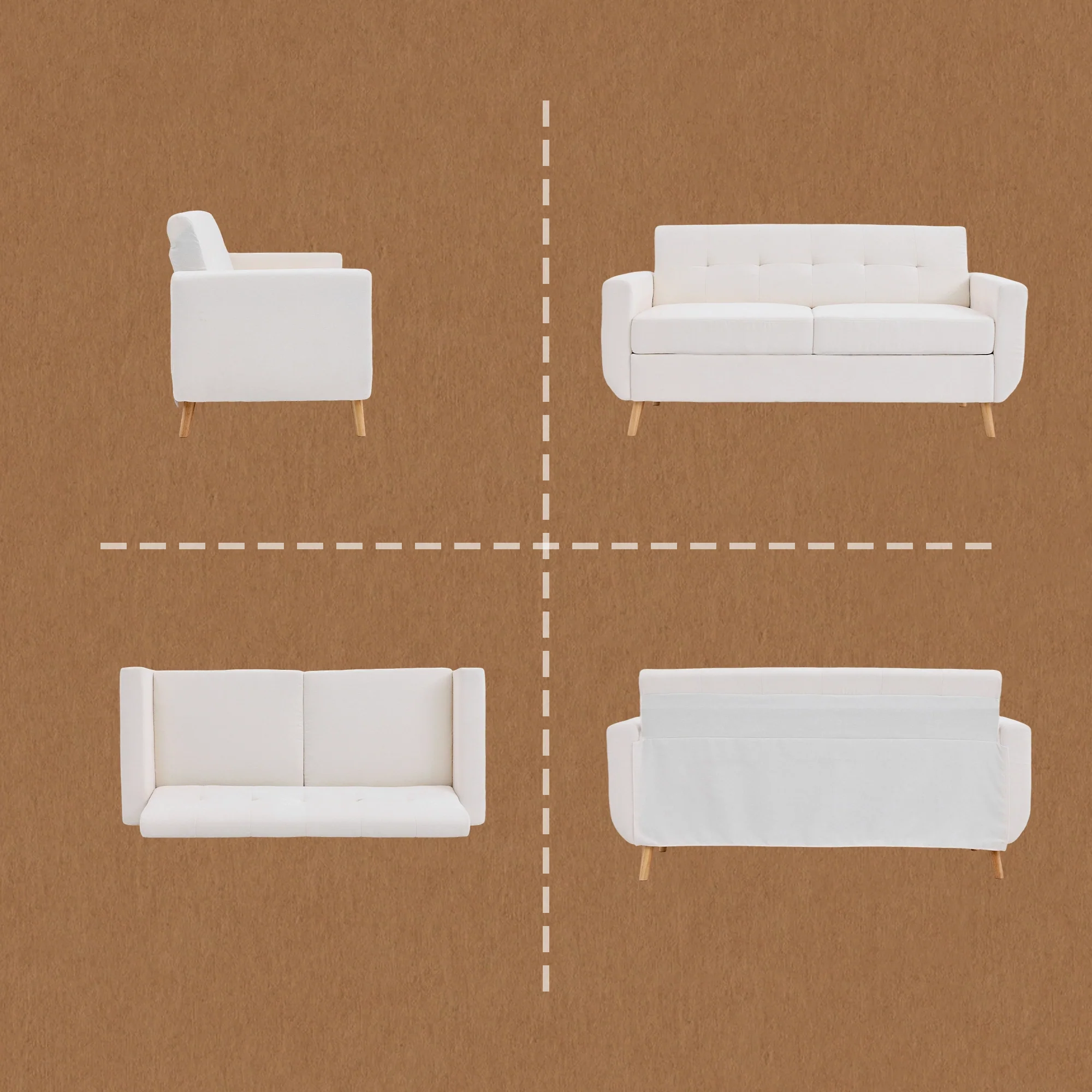 SF1 65" Loveseat Sofa - Image 11