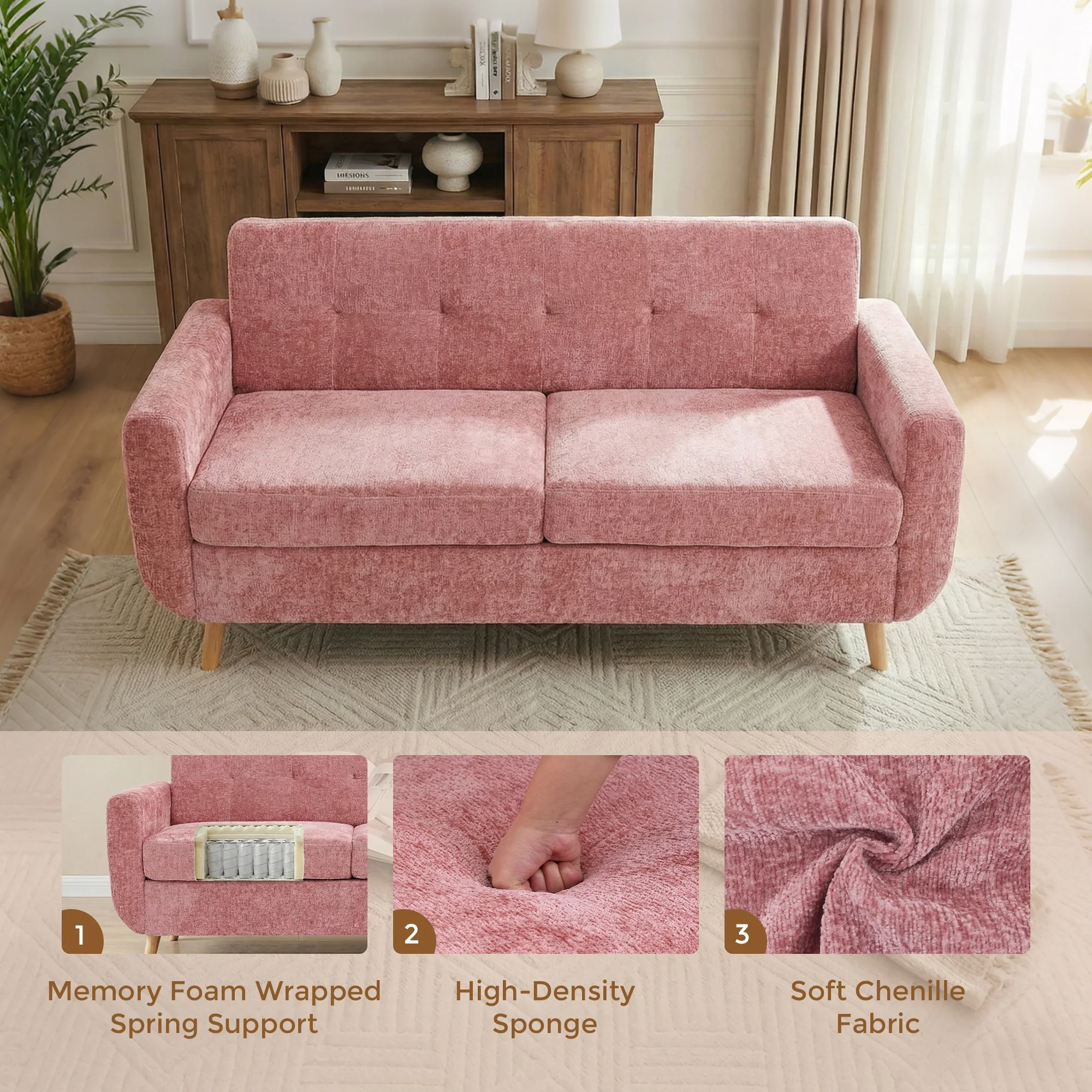 SF1 65" Loveseat Sofa - Image 20
