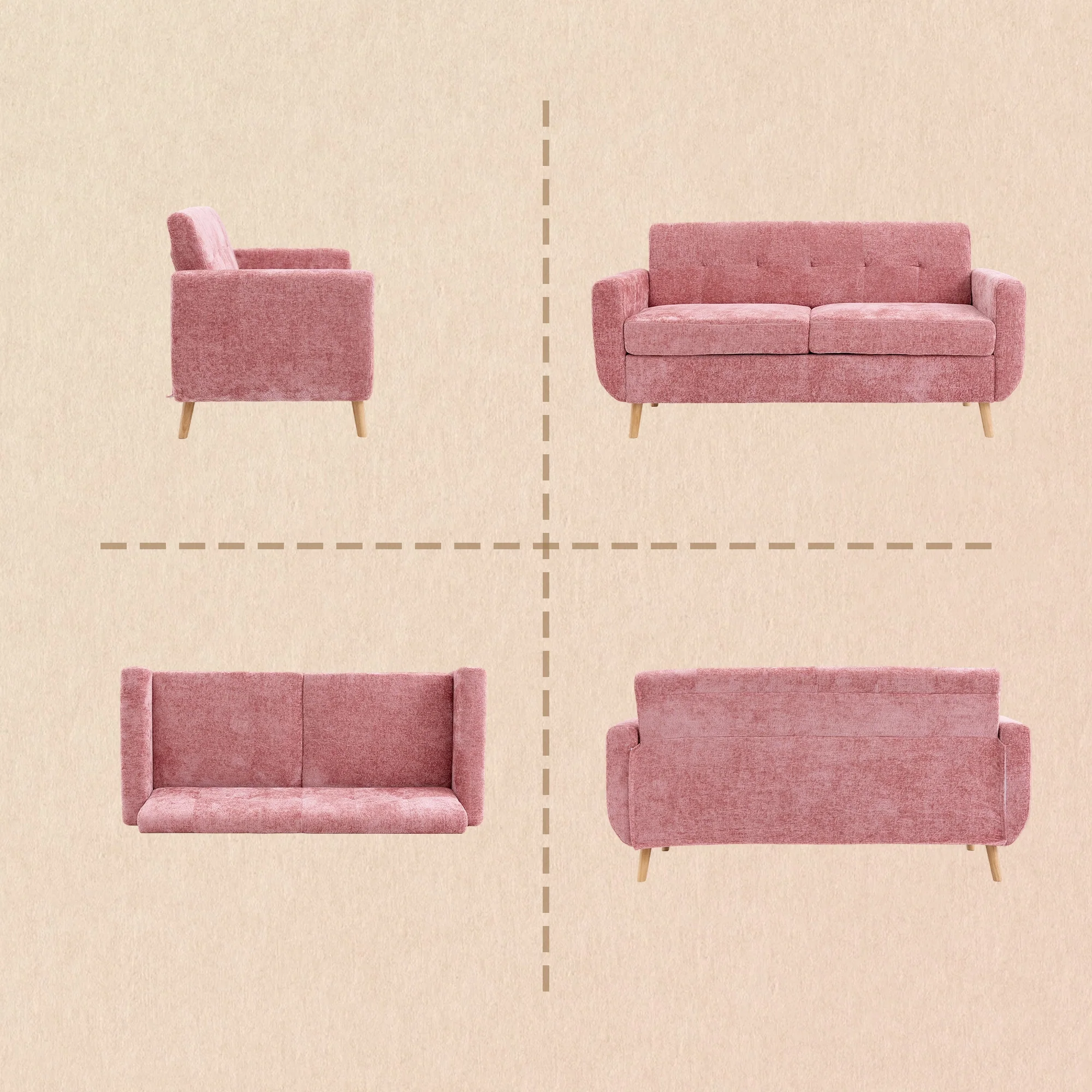 SF1 65" Loveseat Sofa - Image 23