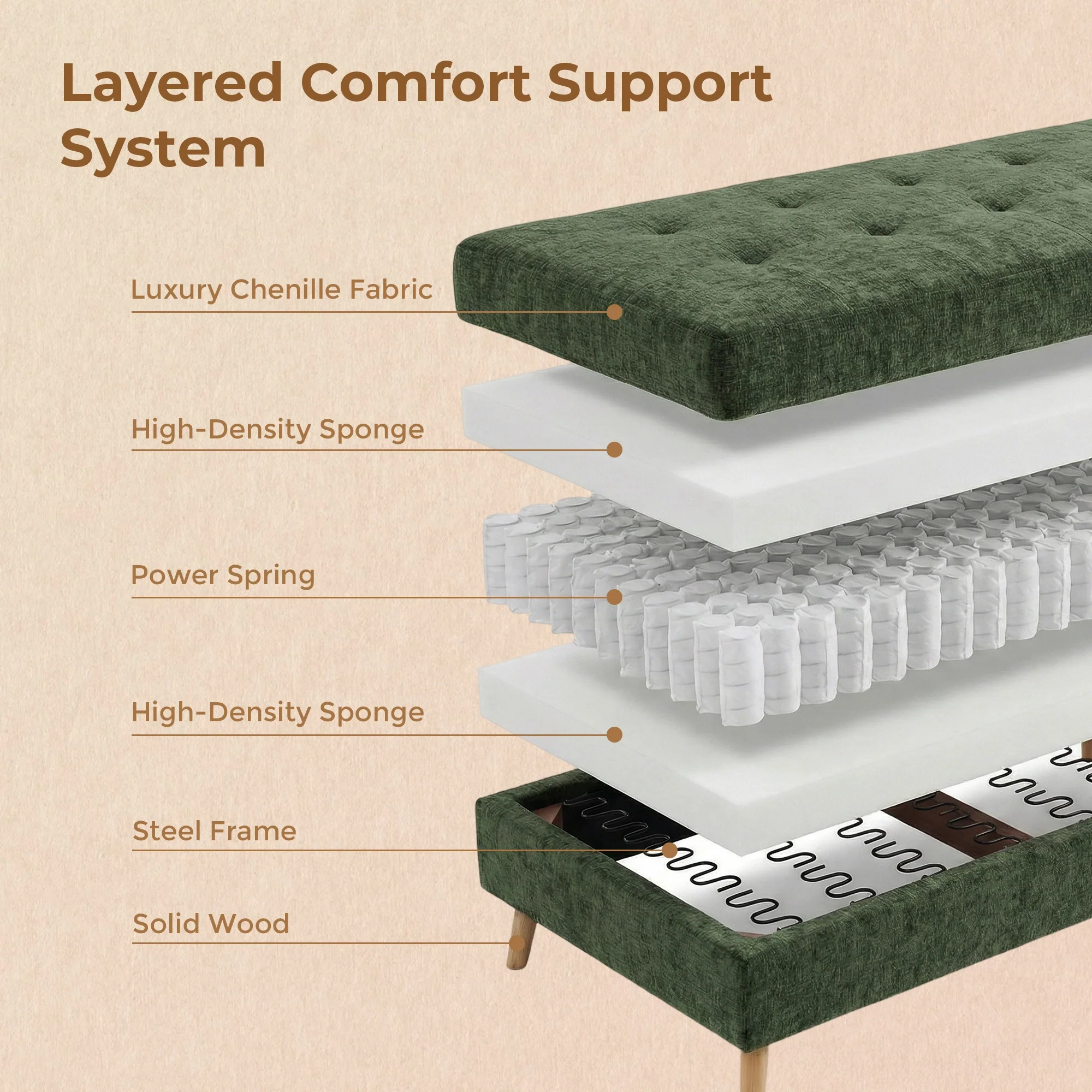 SF1 65" Loveseat Sofa - Image 42