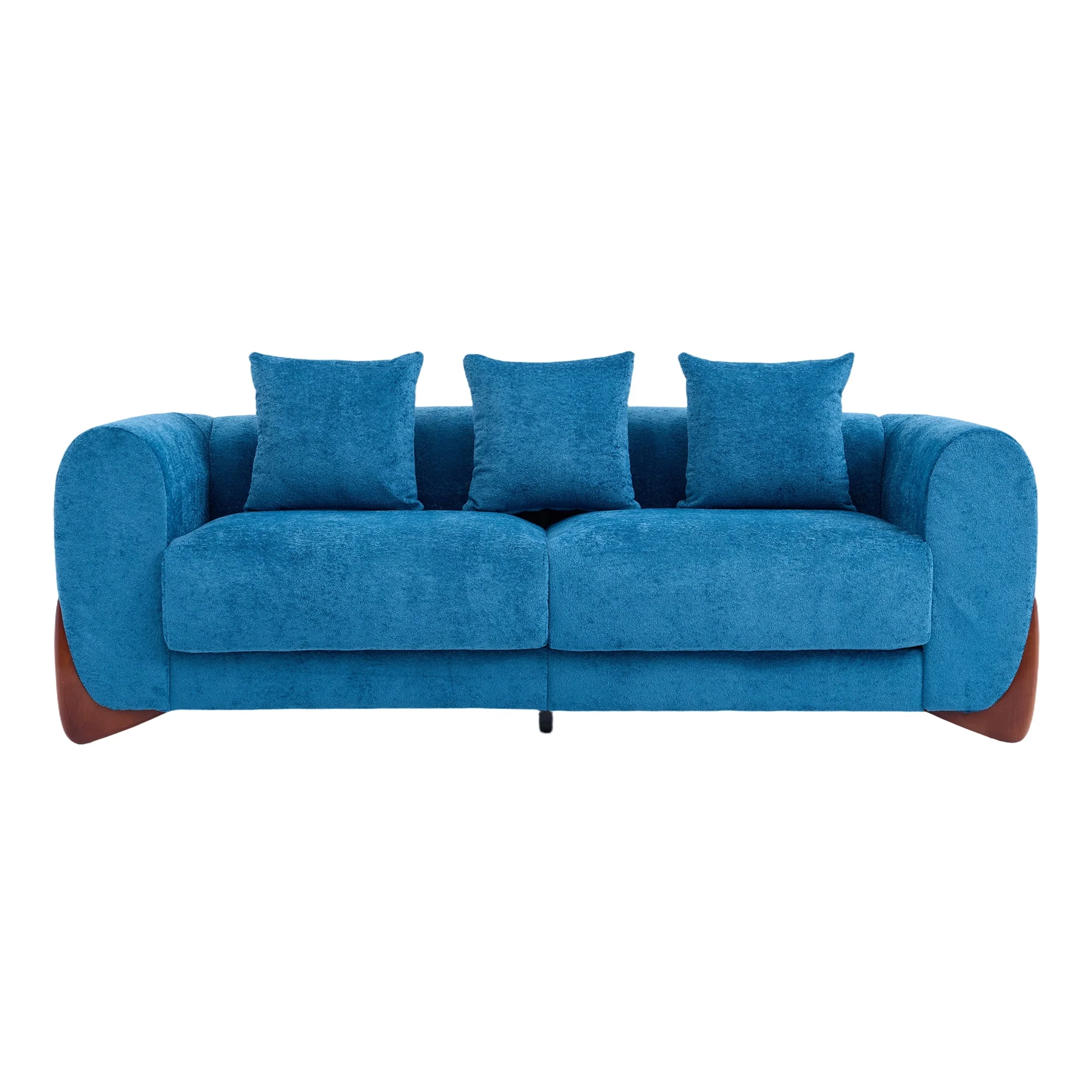 SF5 85.5" Soft Chenille 3 Seater Cloud Couch - Image 5