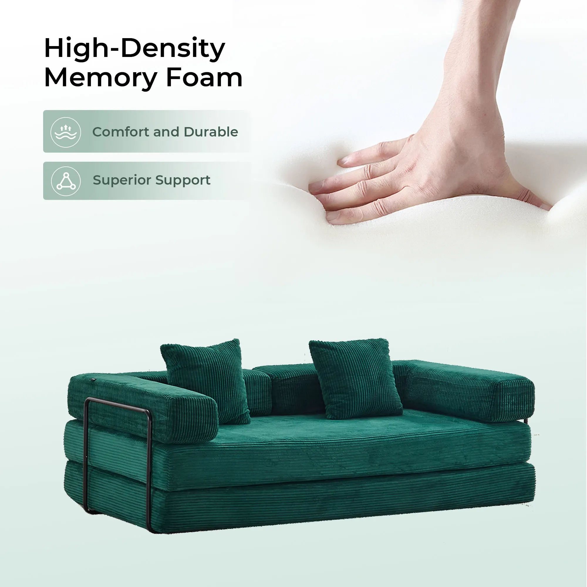 Selene Compressed Modular Sofa Bed-14.2" Seat Height - Image 102