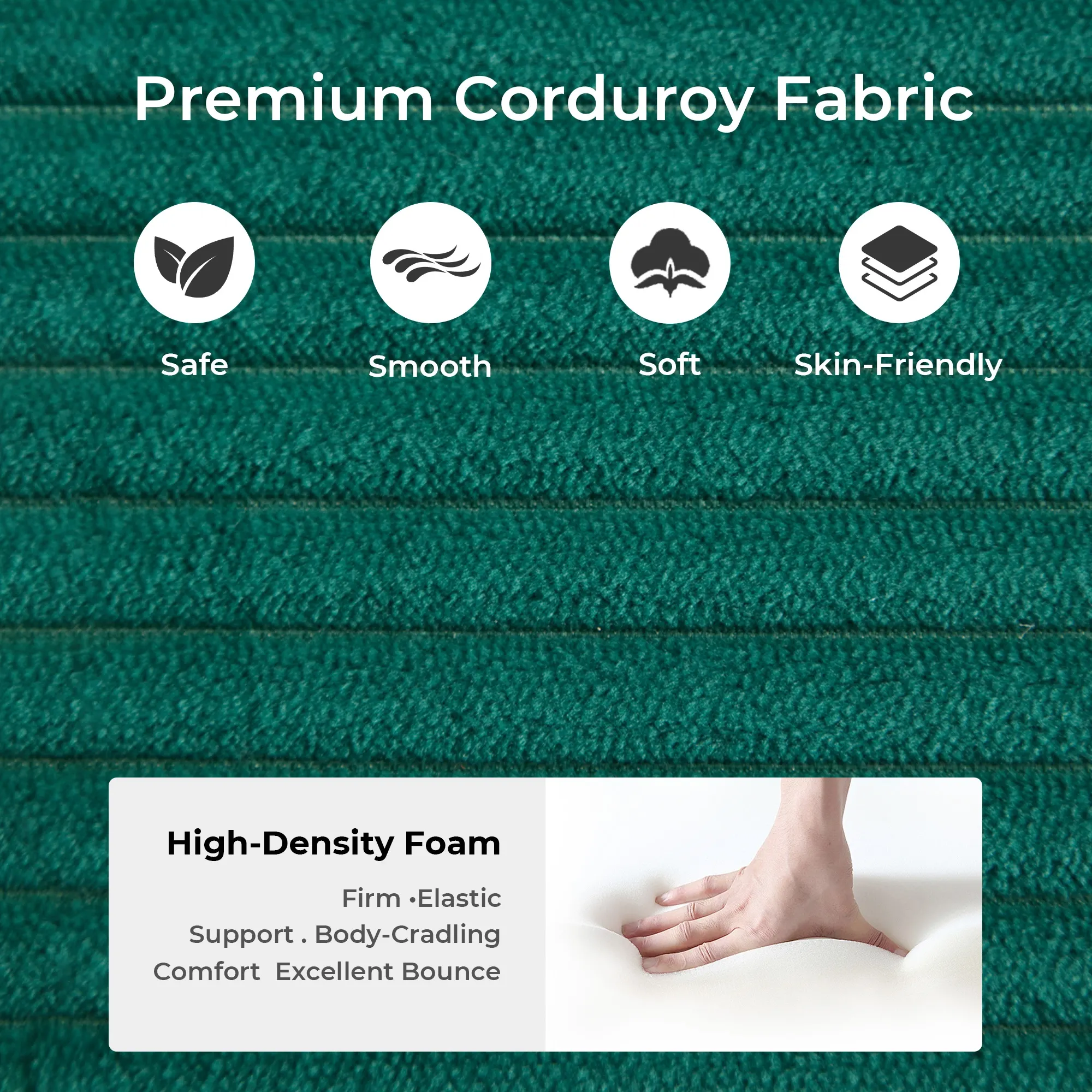 Selene Compressed Modular Sofa Bed-14.2" Seat Height - Image 107