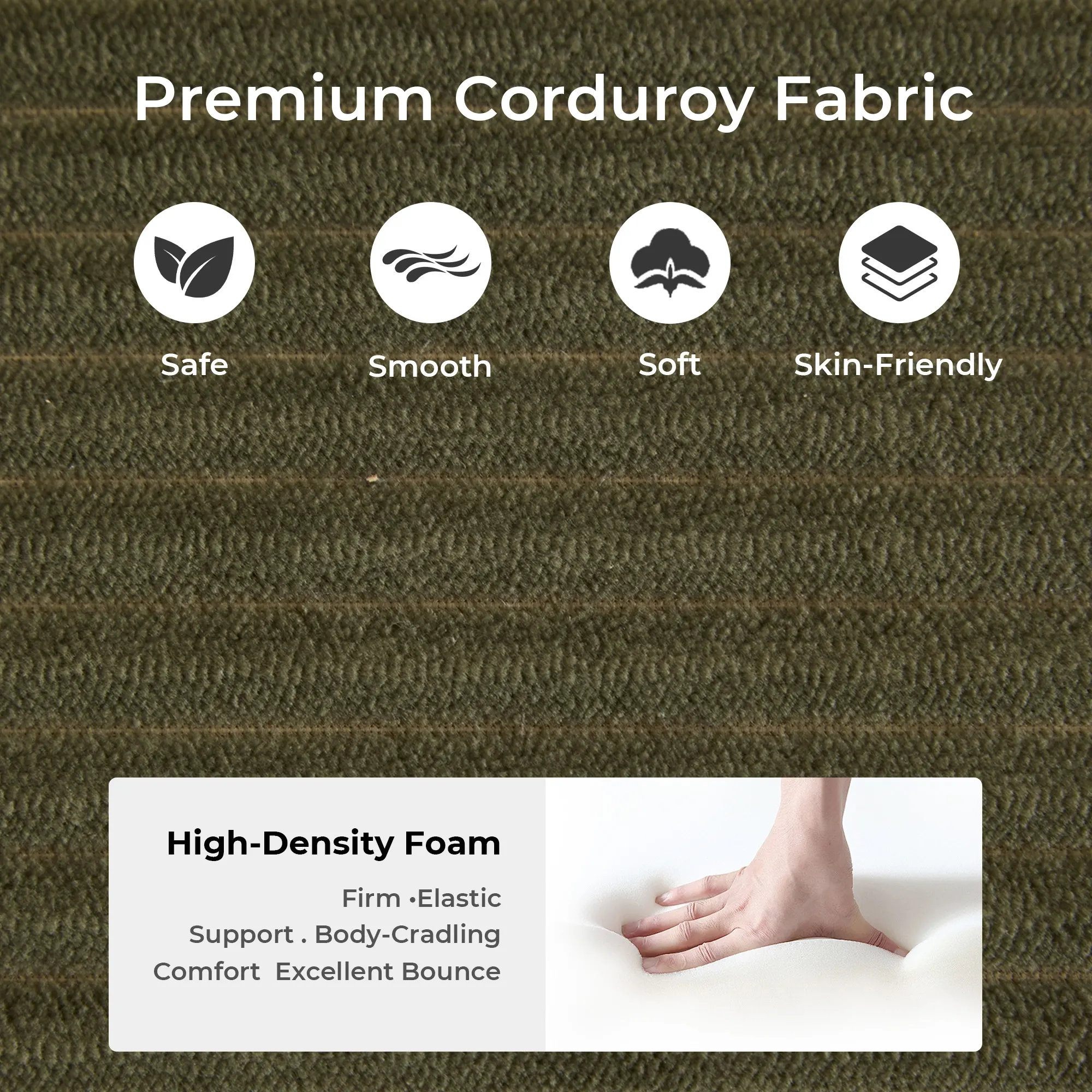 Selene Compressed Modular Sofa Bed-14.2" Seat Height - Image 118