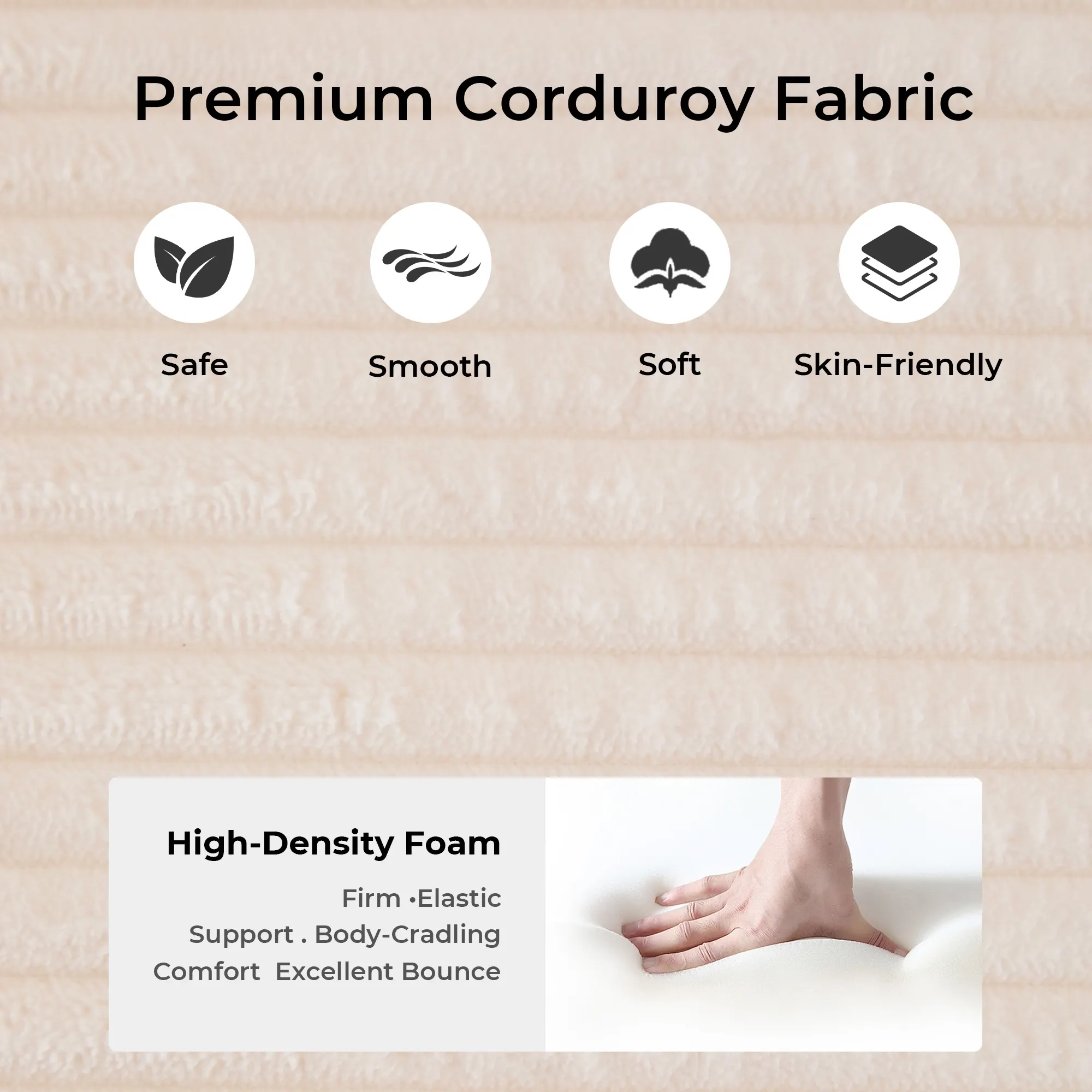 Selene Compressed Modular Sofa Bed-14.2" Seat Height - Image 149